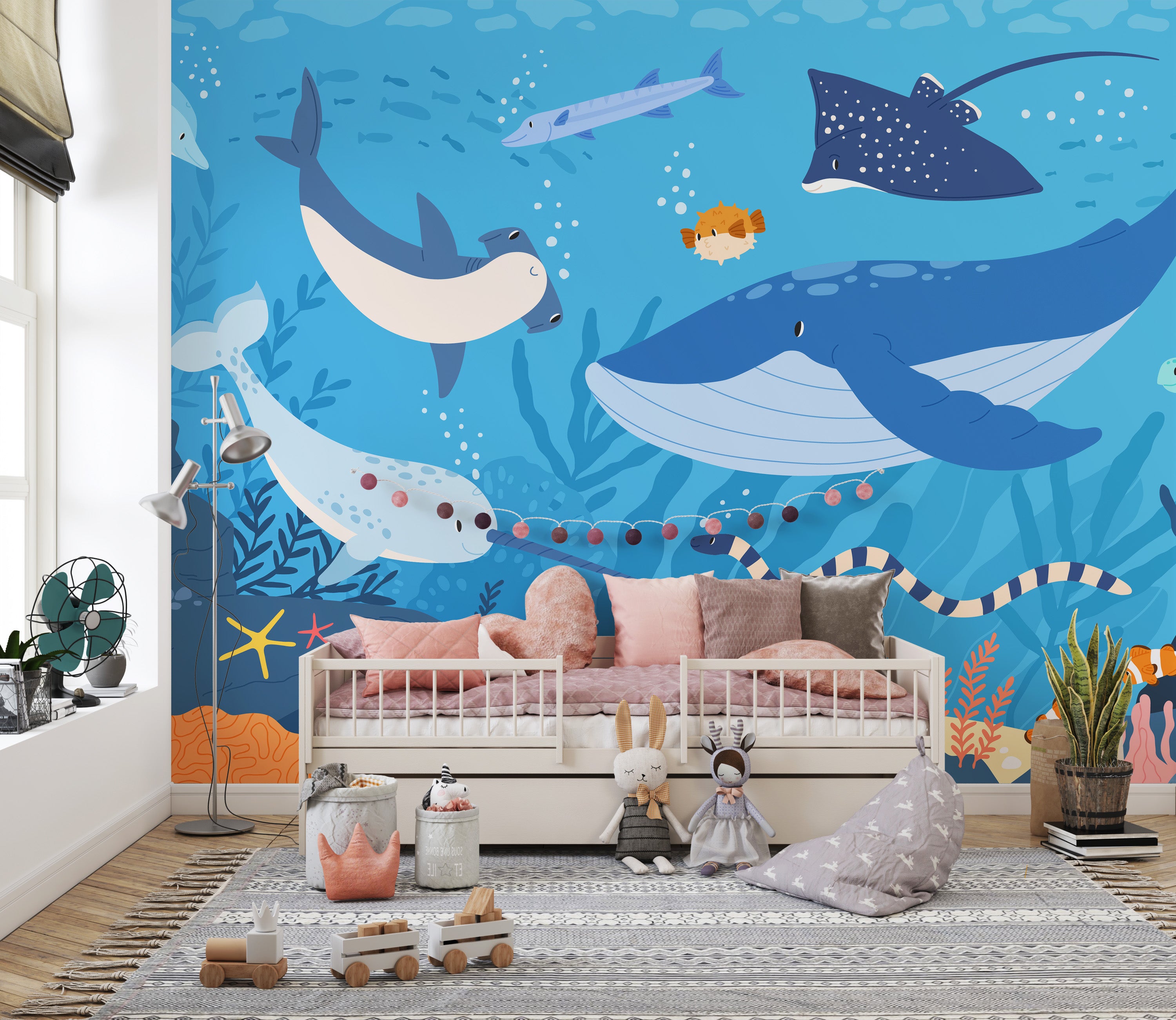 Deep Sea Wallpaper Mural - Marine Life Wonders