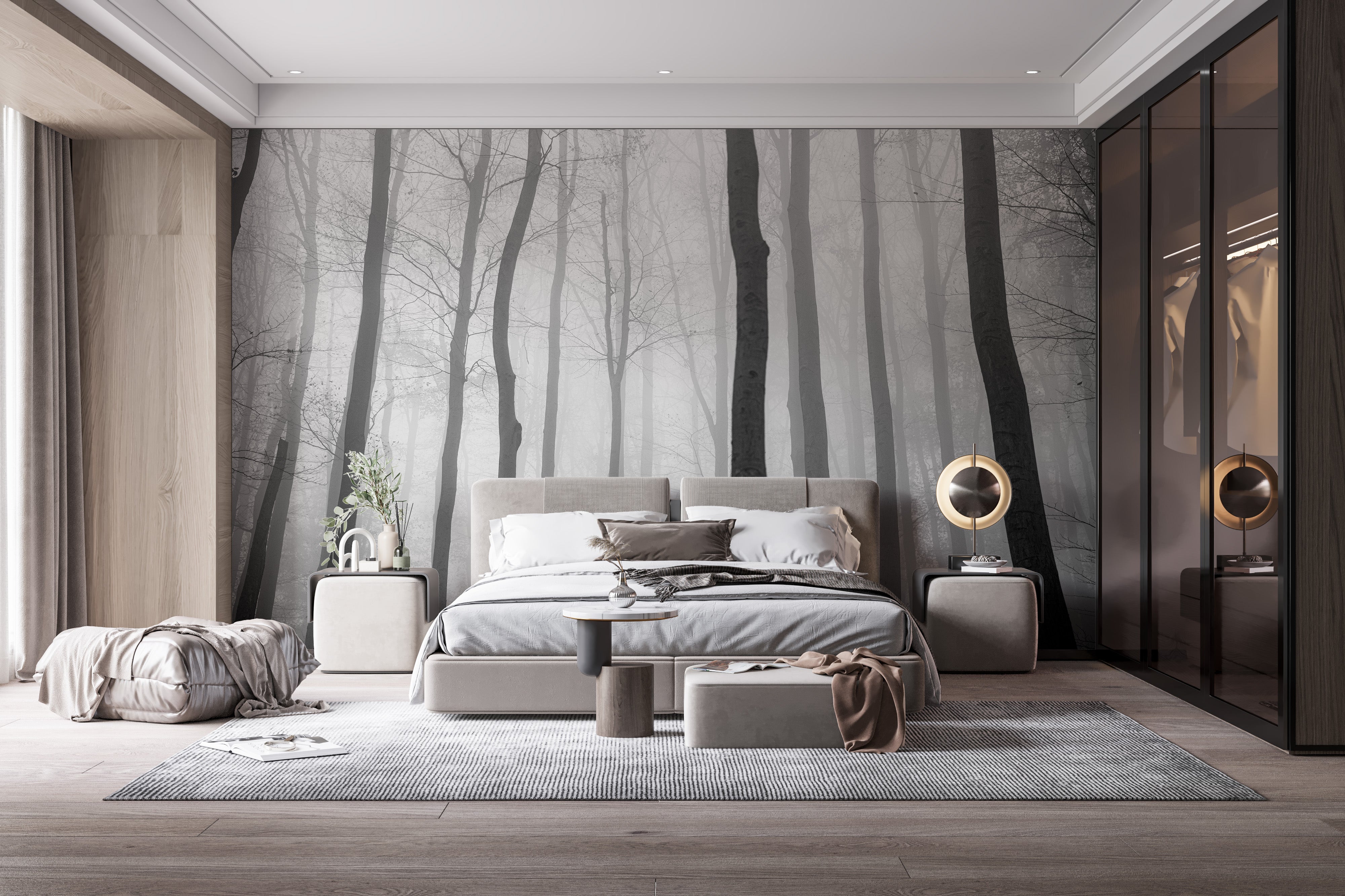 Lush Jungle View Wallpaper Mural - Misty Charm