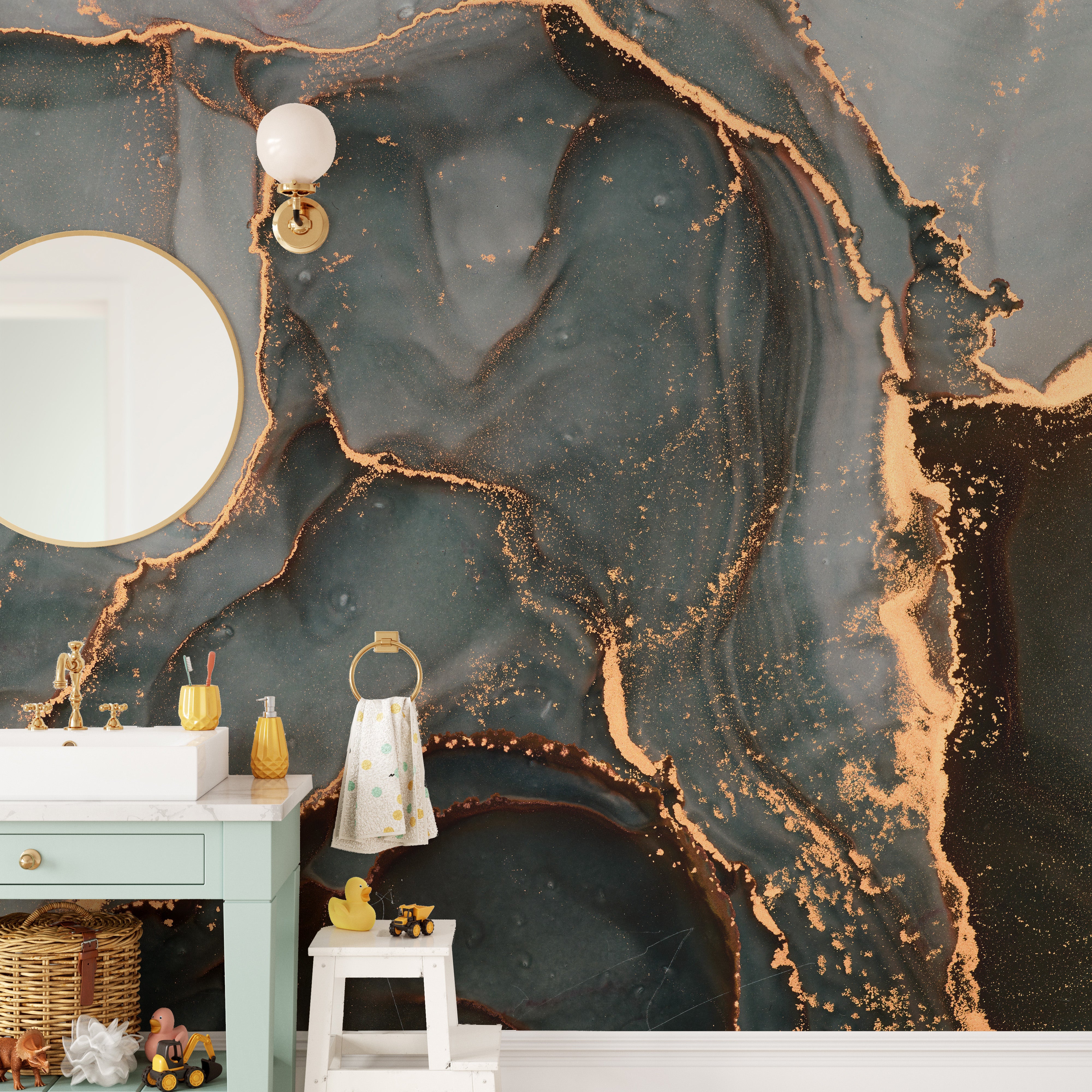 Luxury abstract marble wallpaper for statement walls