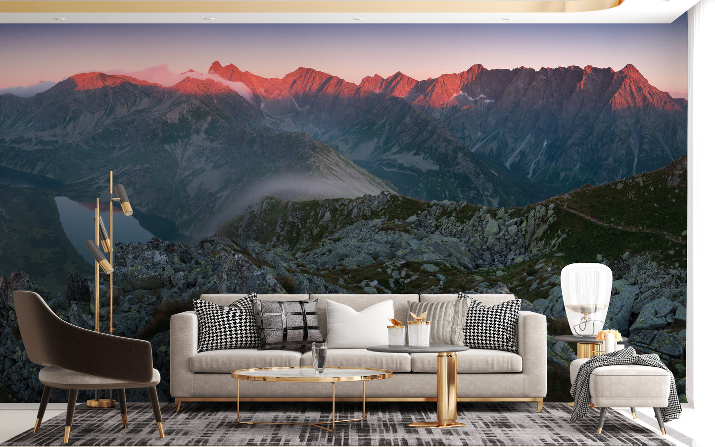 Slovakian Sunset Wallpaper Mural for Modern Interiors