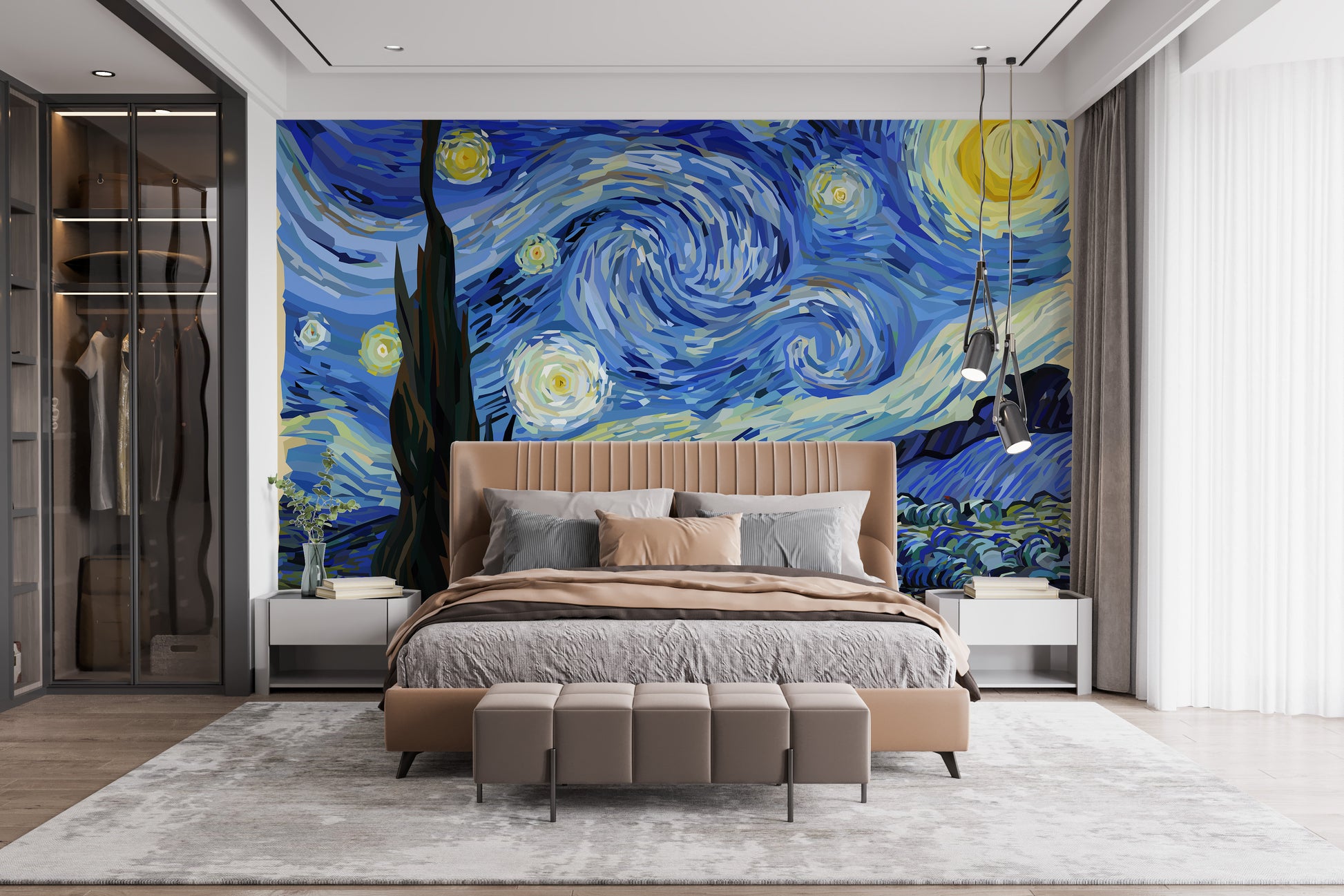 Starry Night Van Gogh Mural for Timeless Home Decor