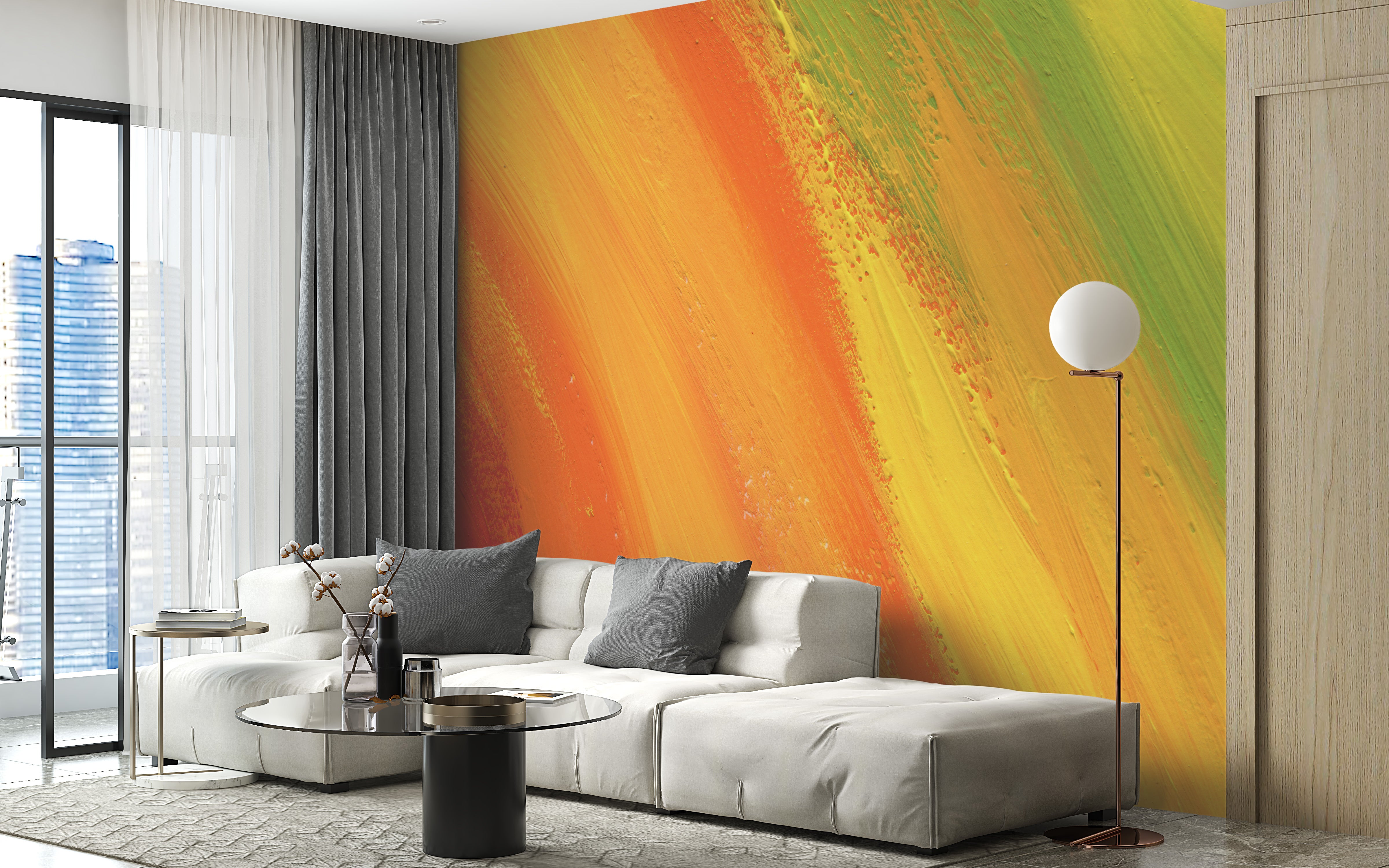 Colorful Rainbow Wallpaper Mural for Vibrant Walls