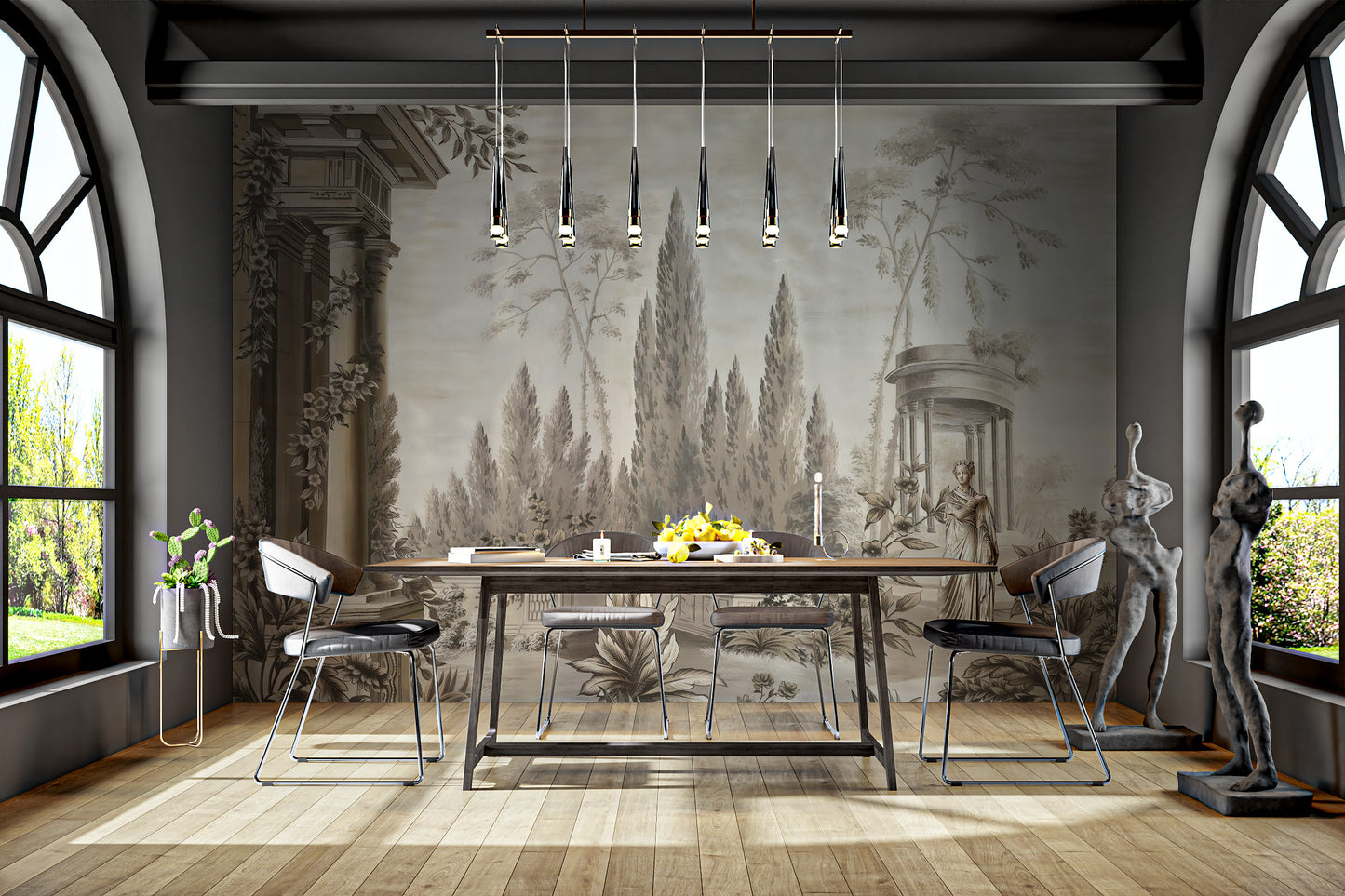 Fortified Dusky Arboretum Wallpaper Murals