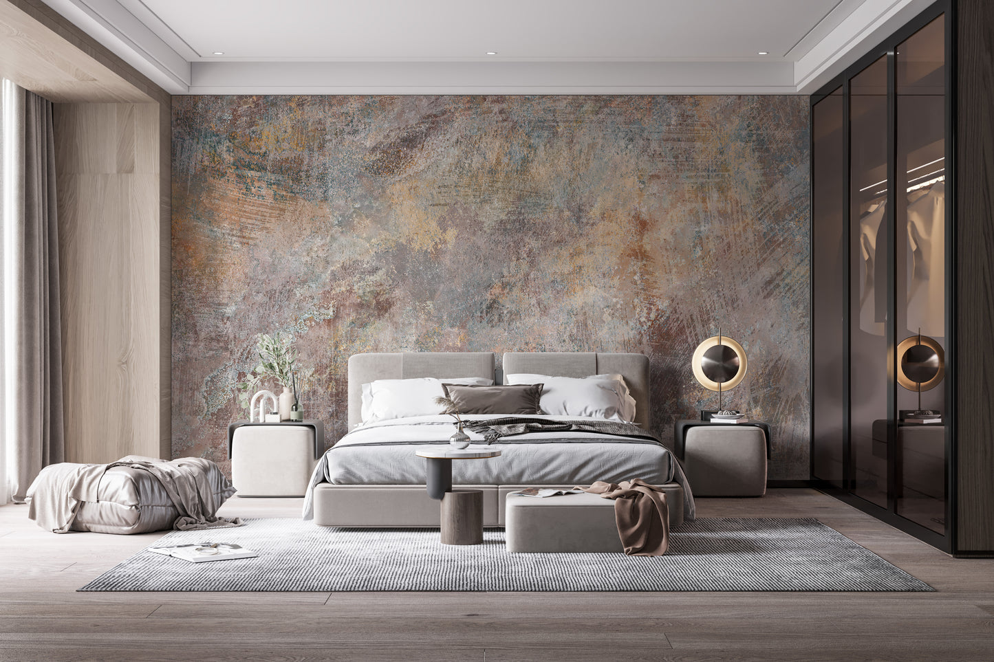 Old Rustic Stone Wall Mural for Cozy Living Rooms