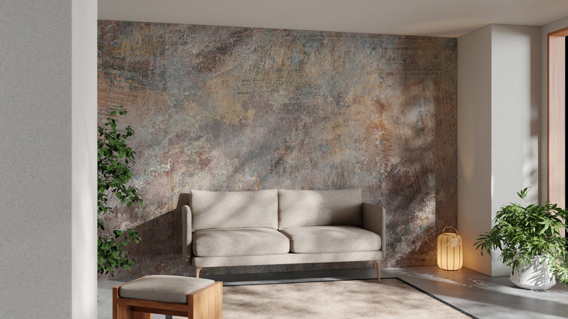 Weathered Concrete Stone Wall Mural for Stylish Decor