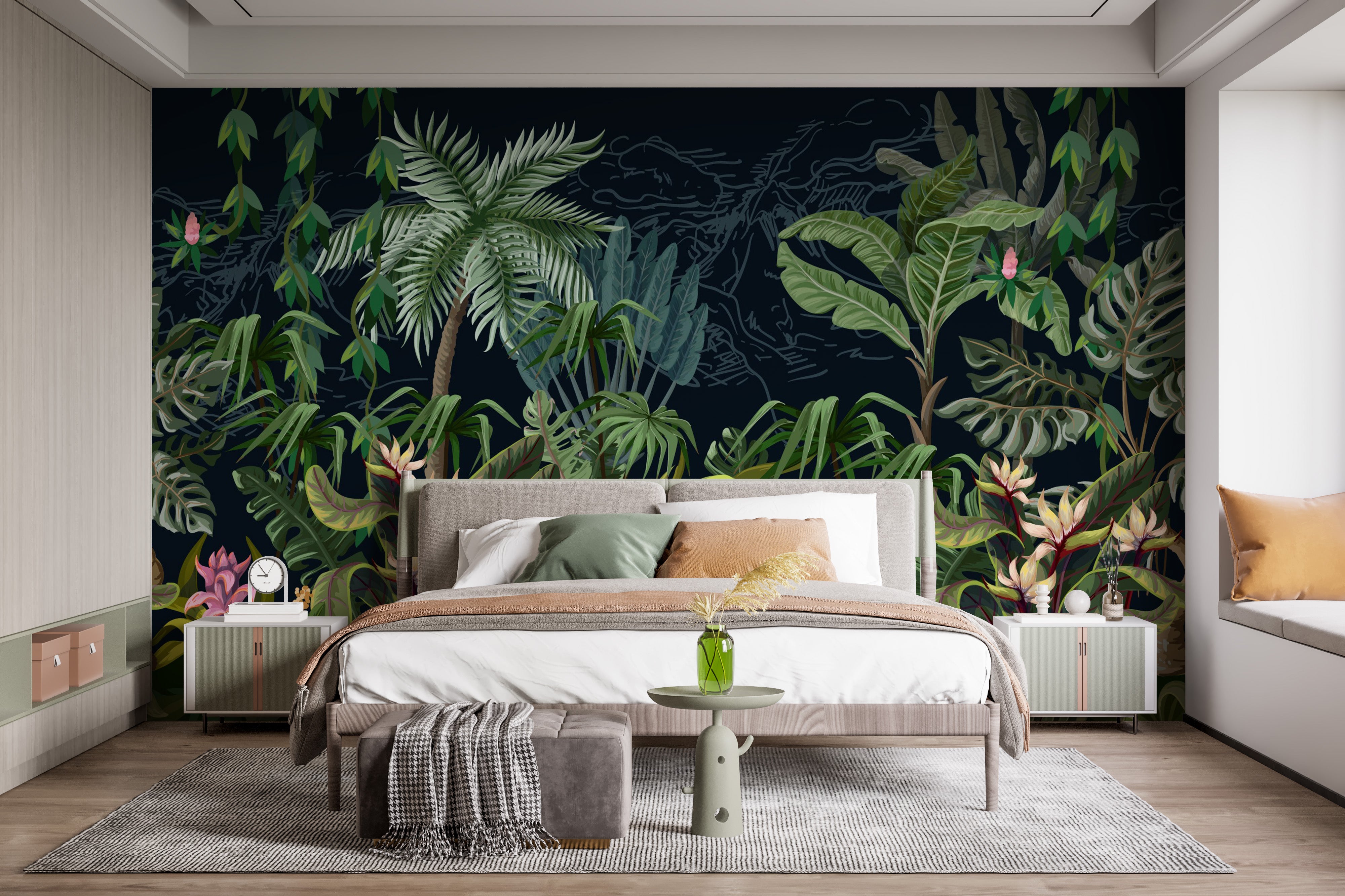 Tropical Plants View Wallpaper Murals