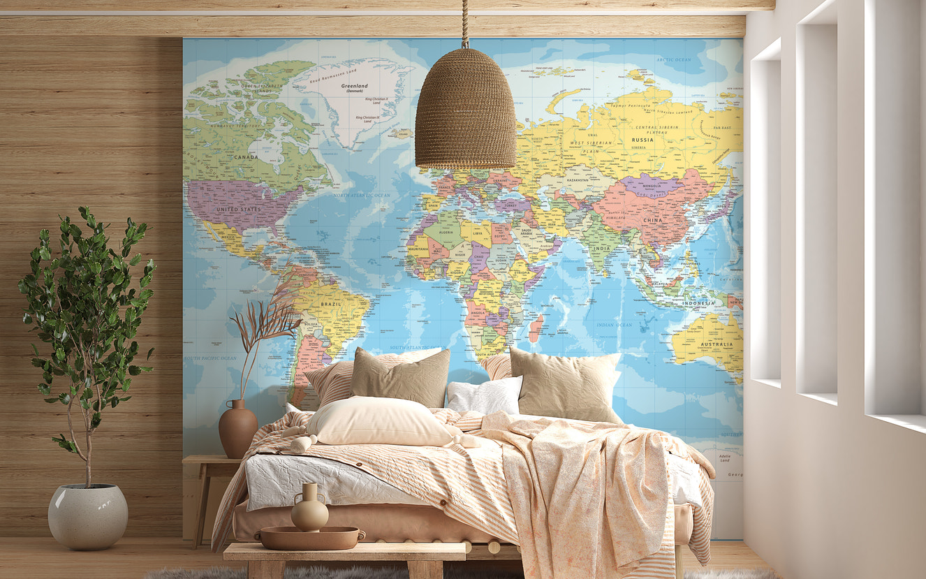 Globe Explorer Map Wallpaper