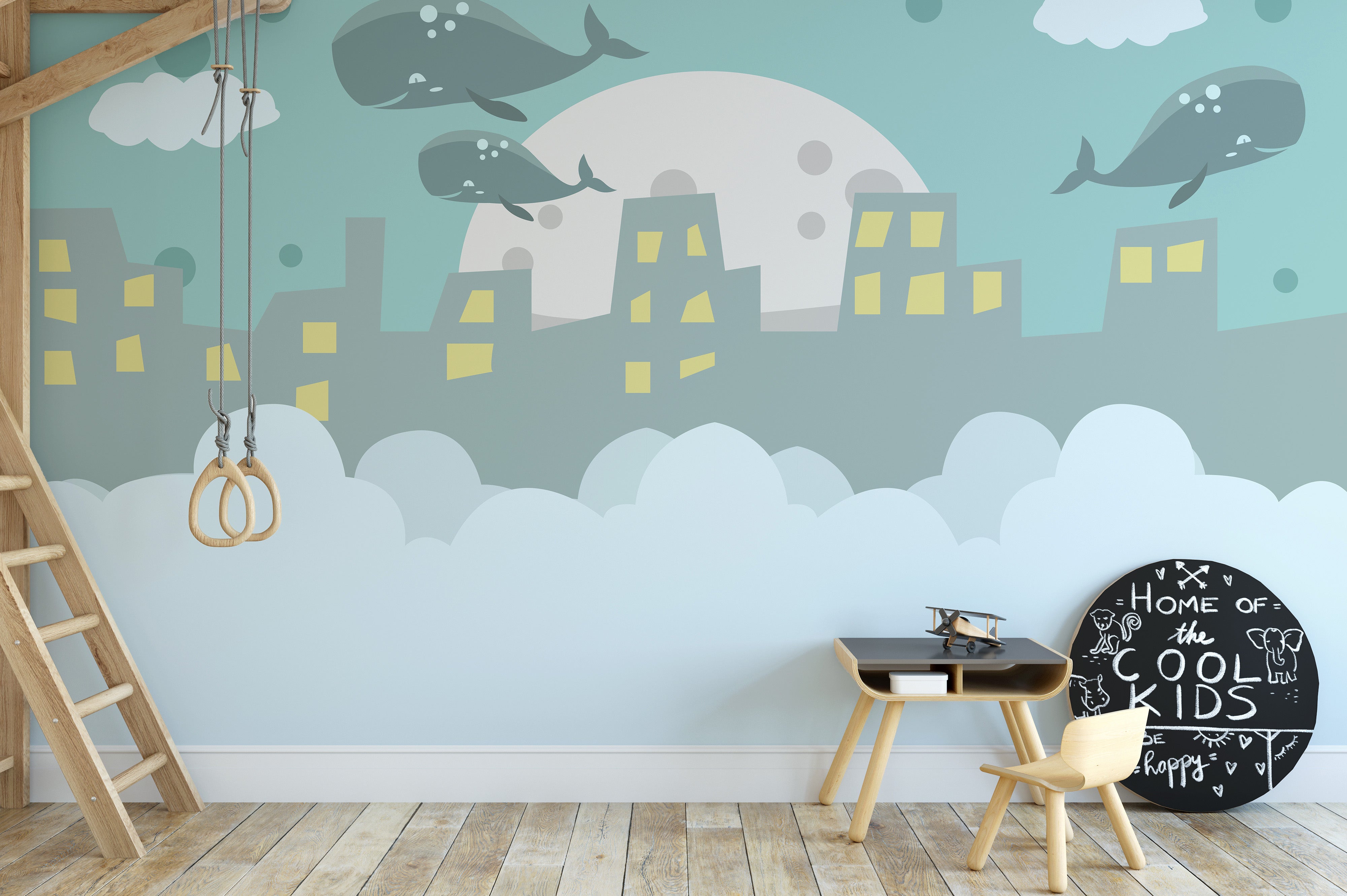 Majestic wall mural with sweeping aerial views for interiors.
