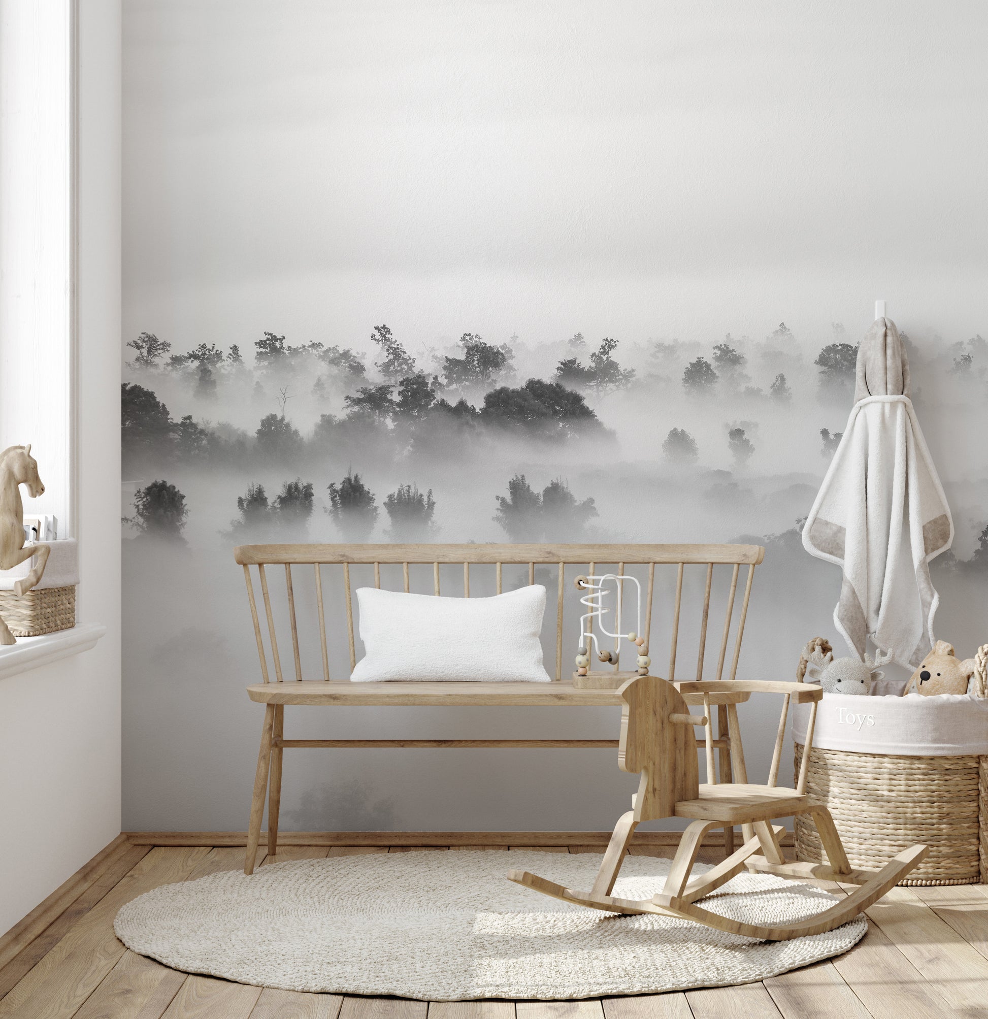 Stormy silhouettes wallpaper featuring artistic shadow designs.
