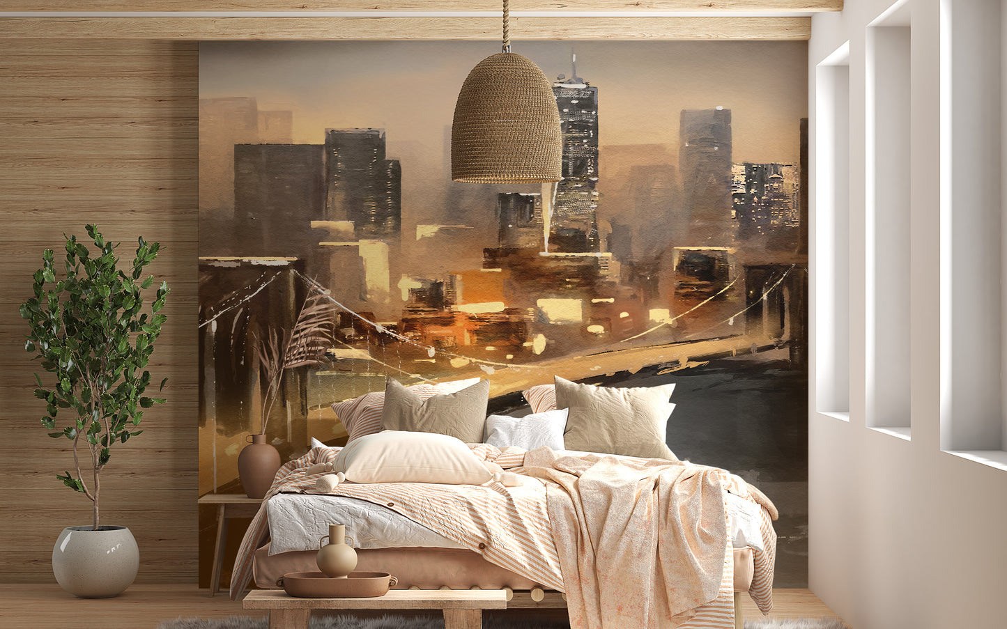 Vibrant New York Impressions Wallpaper Mural