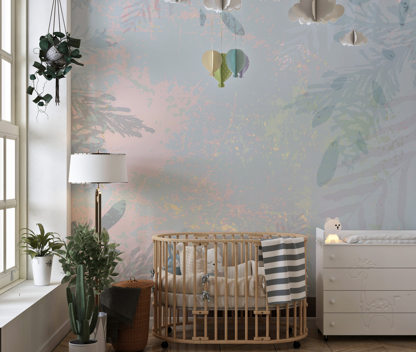 Enchanted Eden mural adding nature’s charm to wall spaces.
