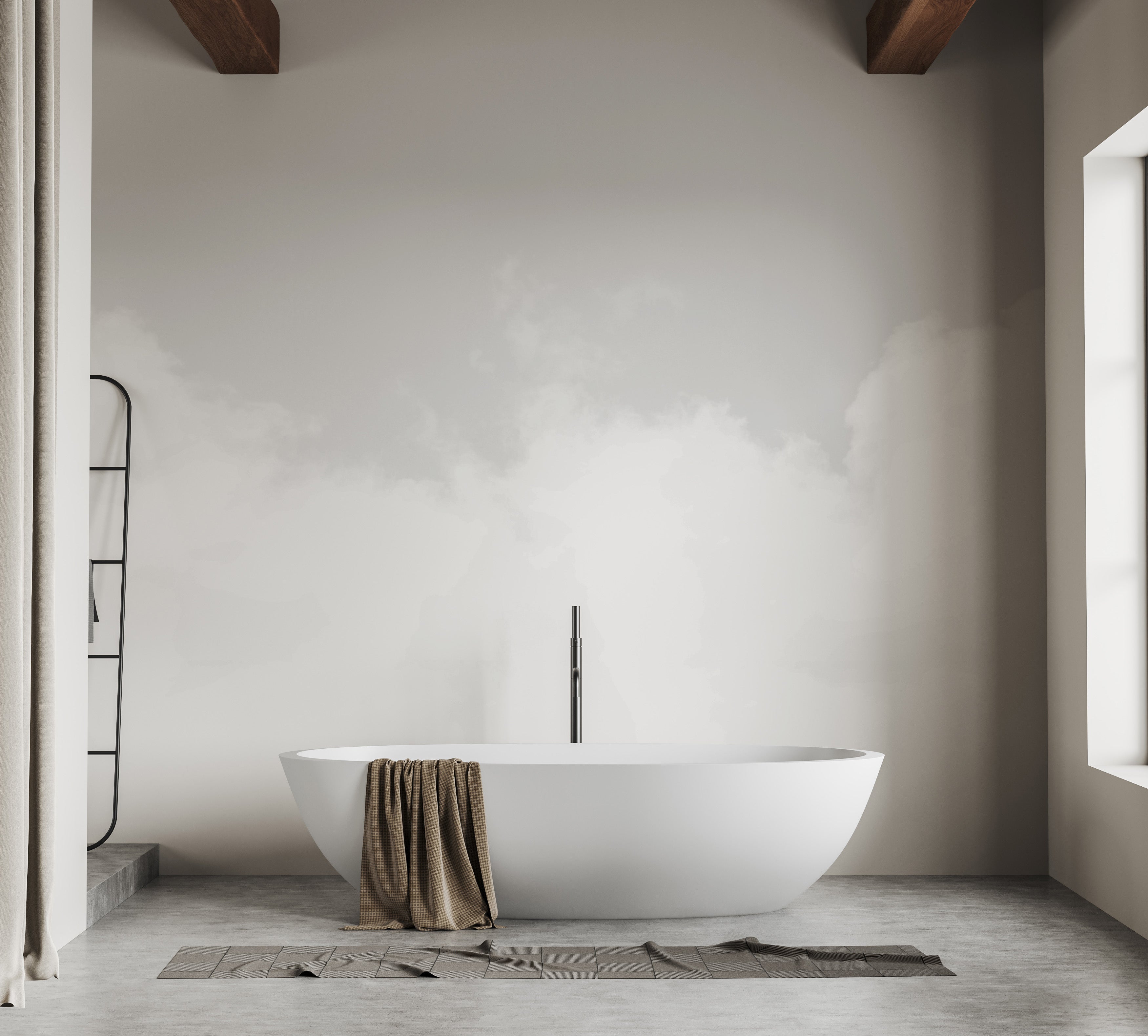 Pure bliss mural featuring a tranquil cloudscape for modern walls.
