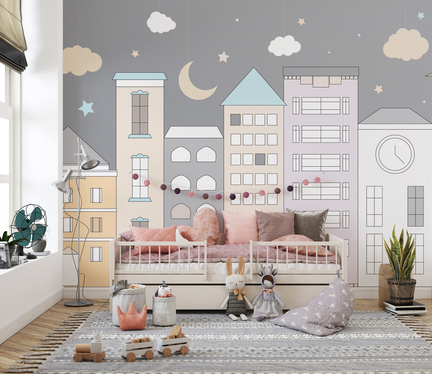 Playful Town Adventures Wall Murals