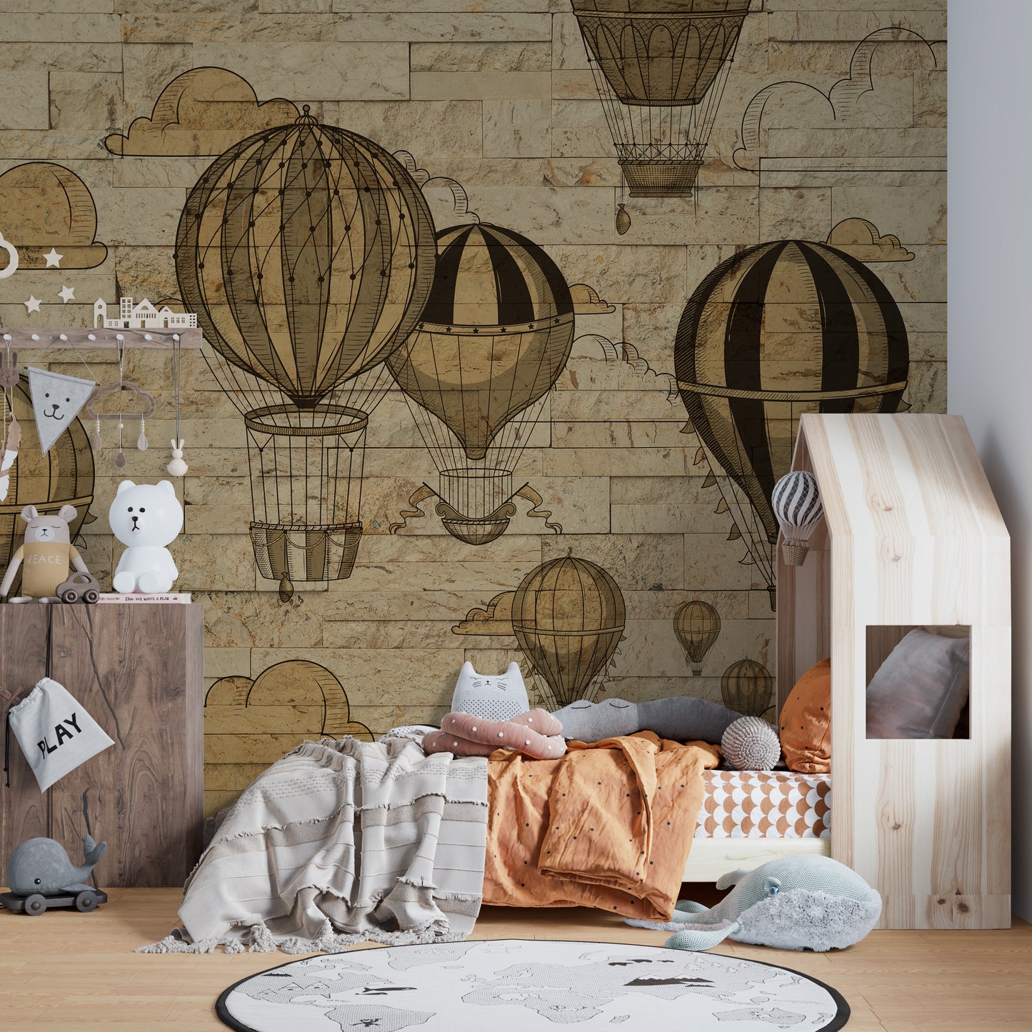 Sky Adventures Hot Air Balloons Wall Murals