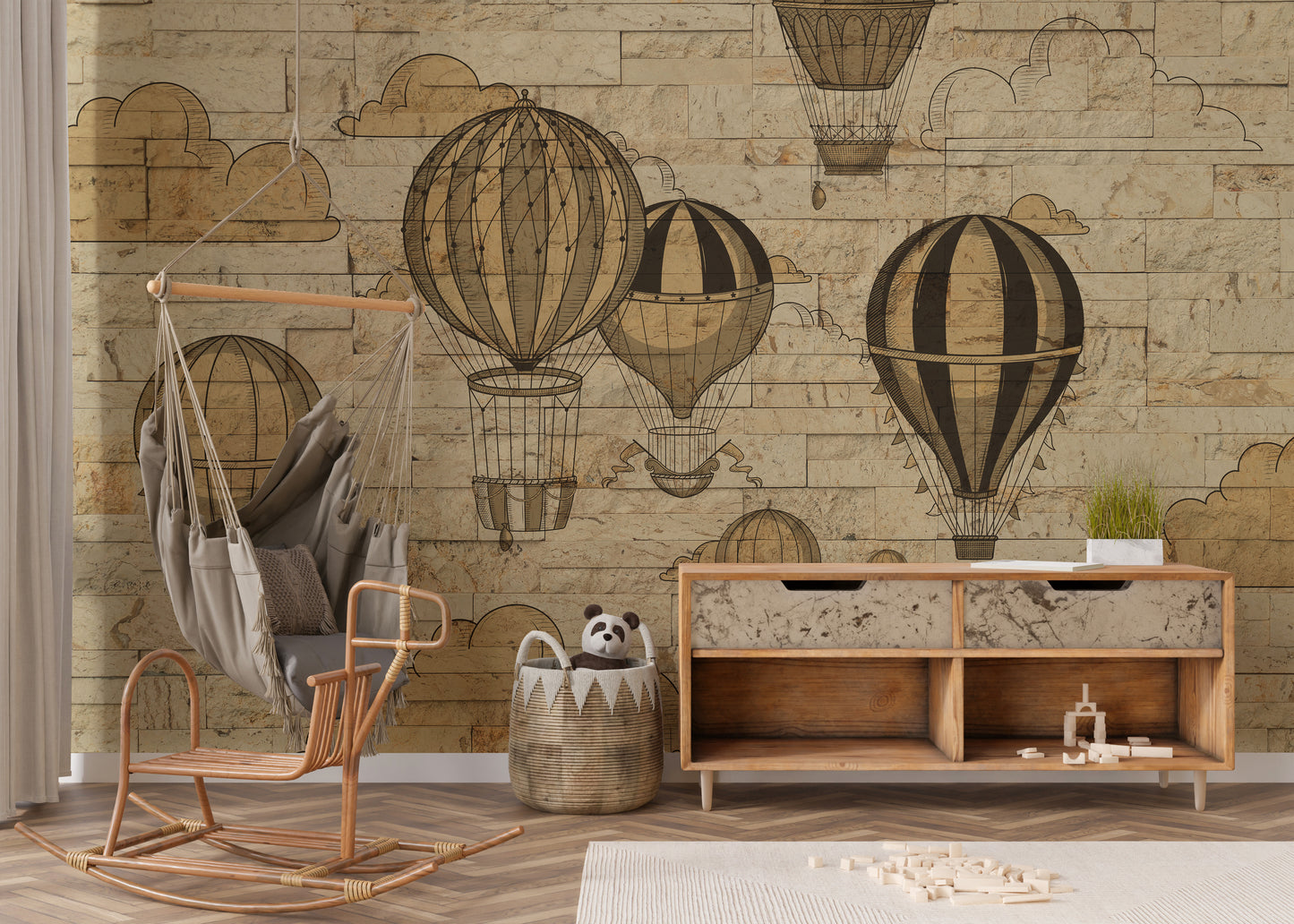 Sky Adventures Hot Air Balloons Wall Murals