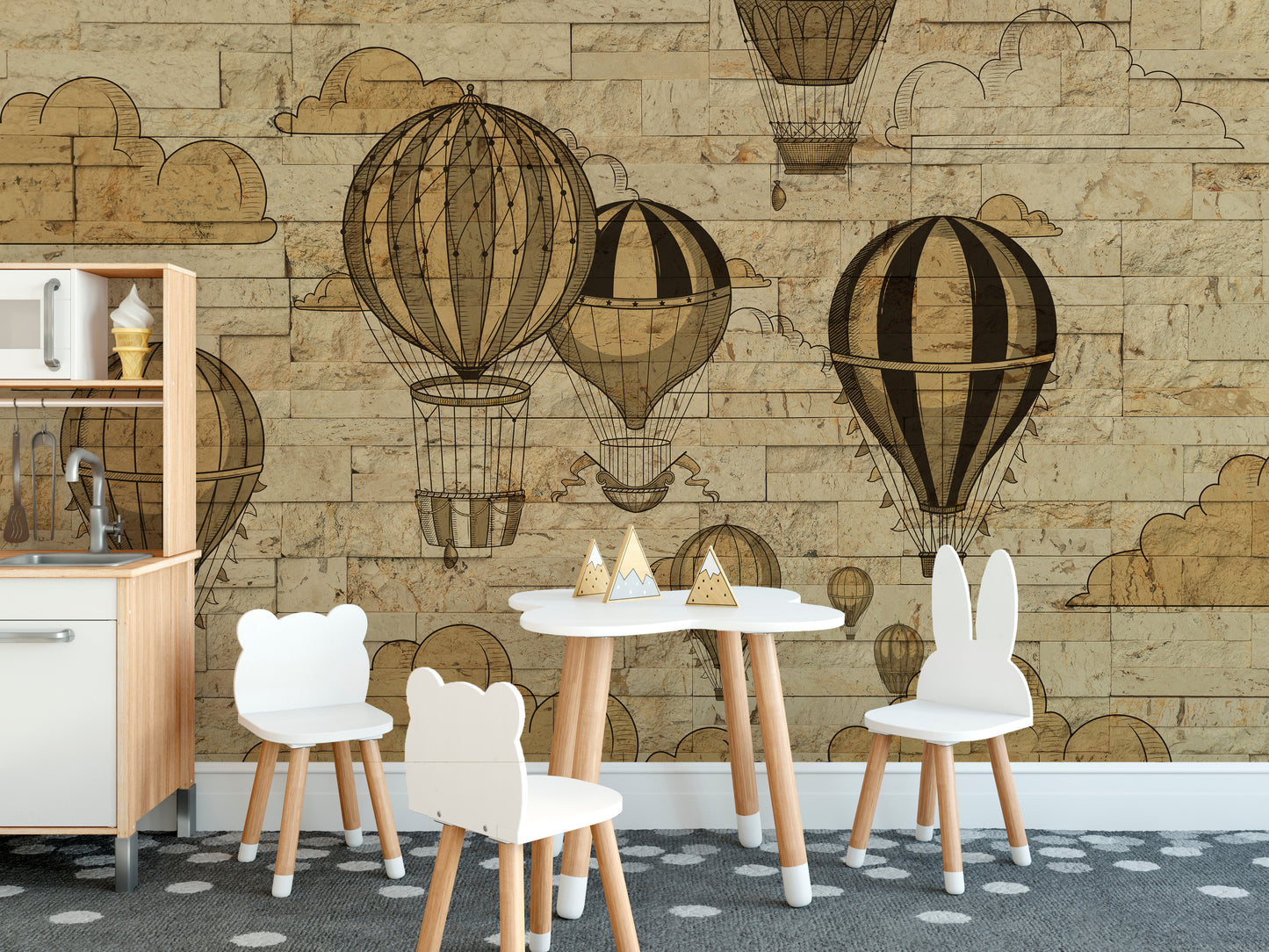 Sky Adventures Hot Air Balloons Wall Murals