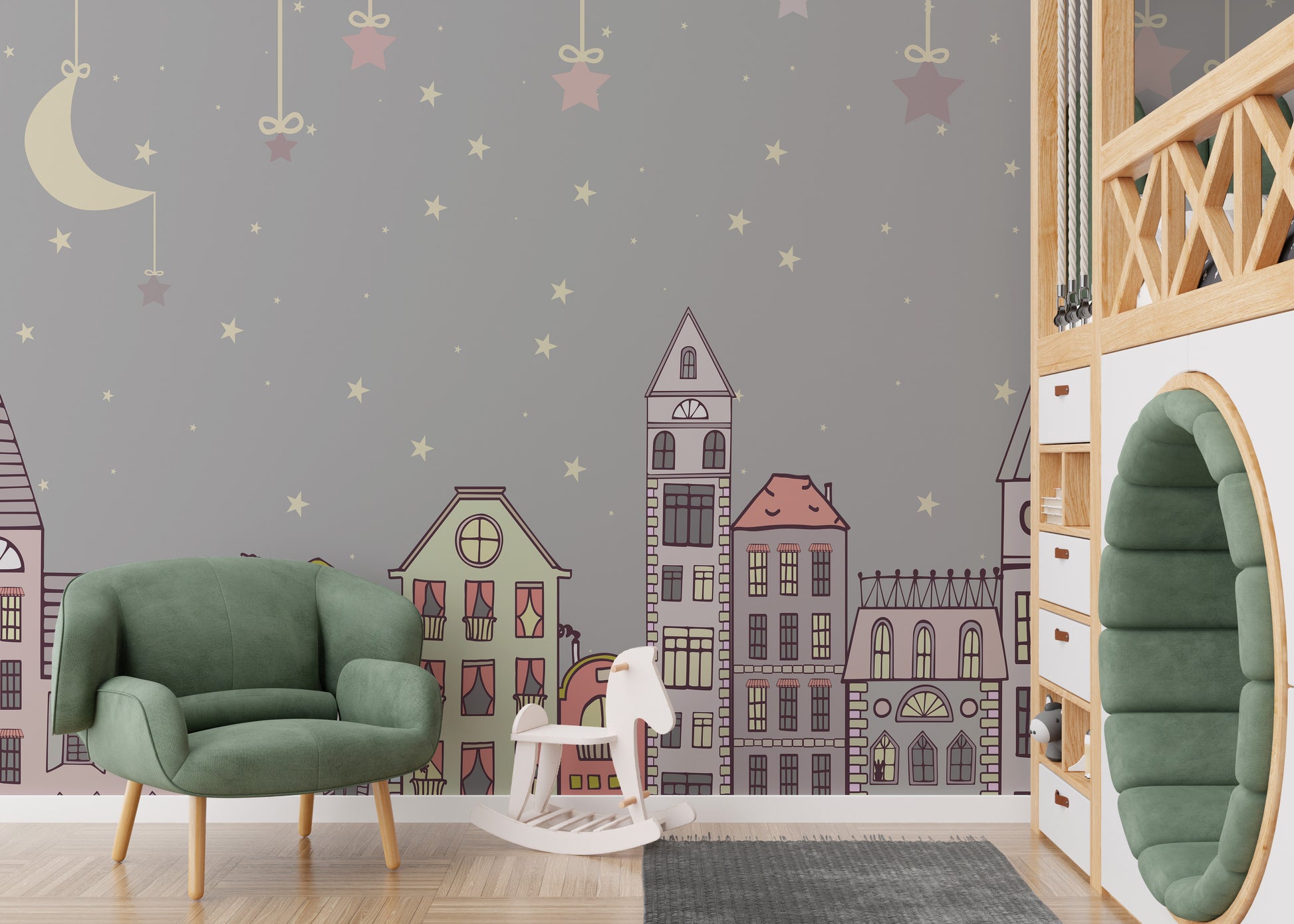 Adorable wallpaper mural featuring charming and cute patterns.
