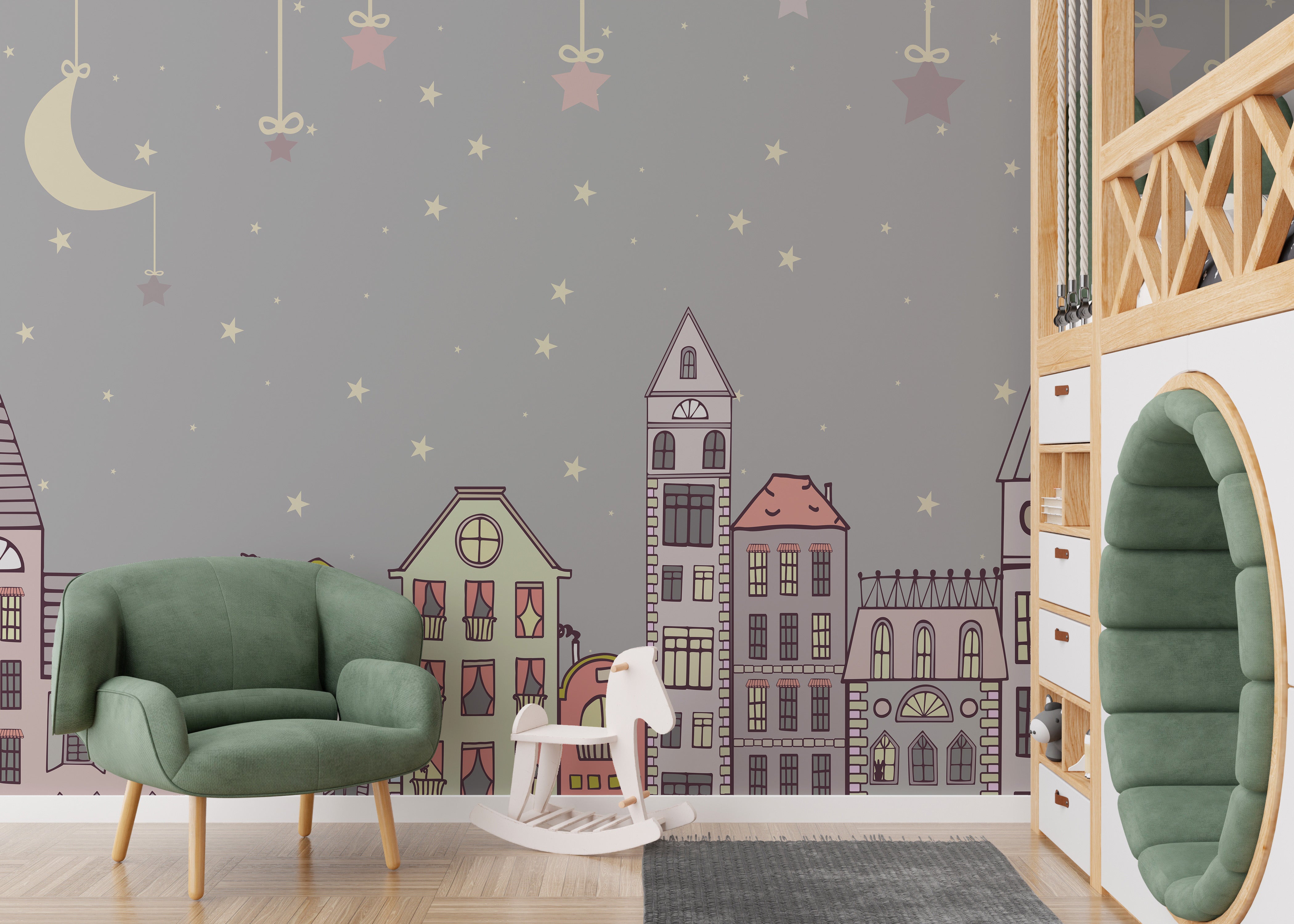 Adorable wallpaper mural featuring charming and cute patterns.
