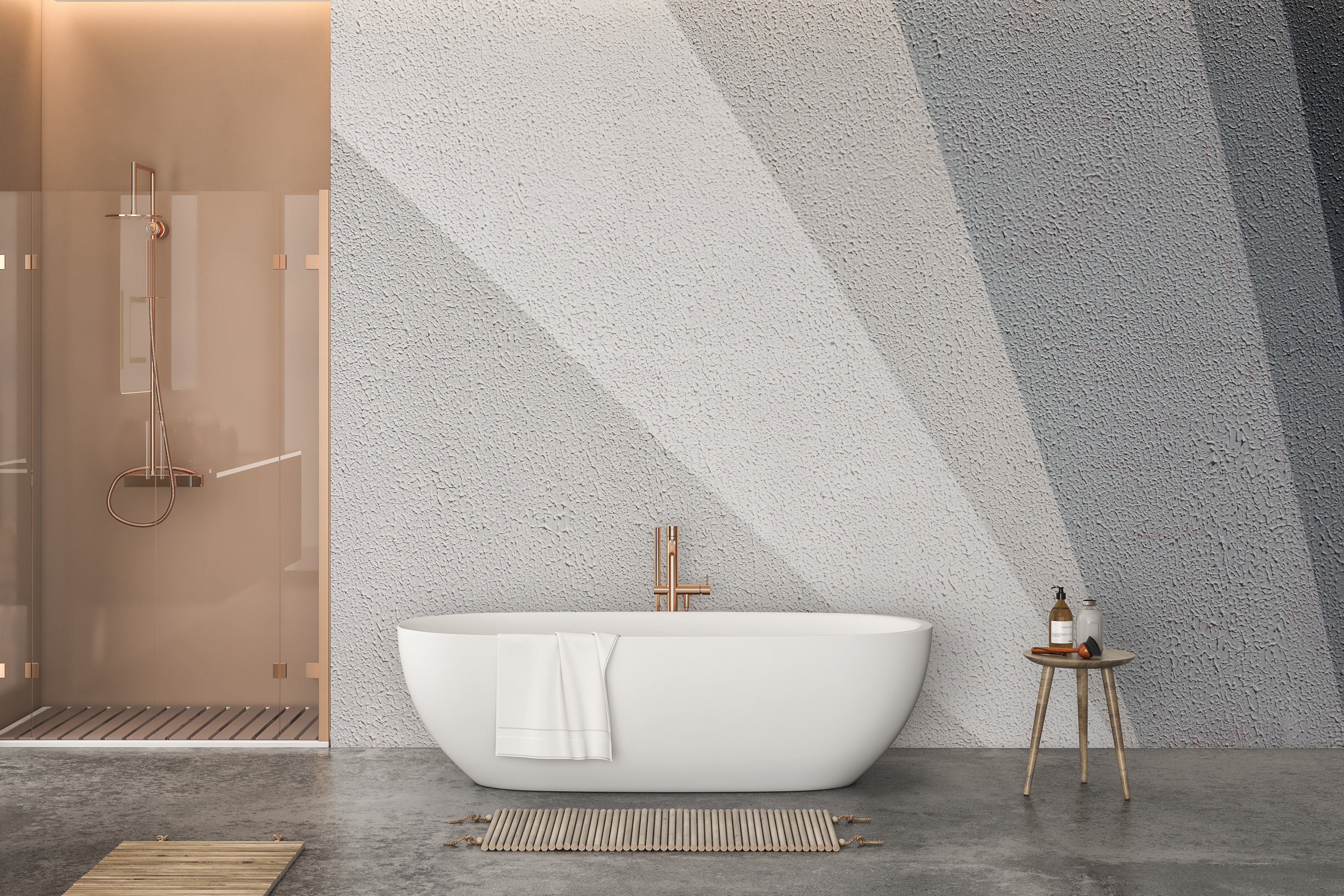 Concrete impressions wall mural for modern and edgy decor.
