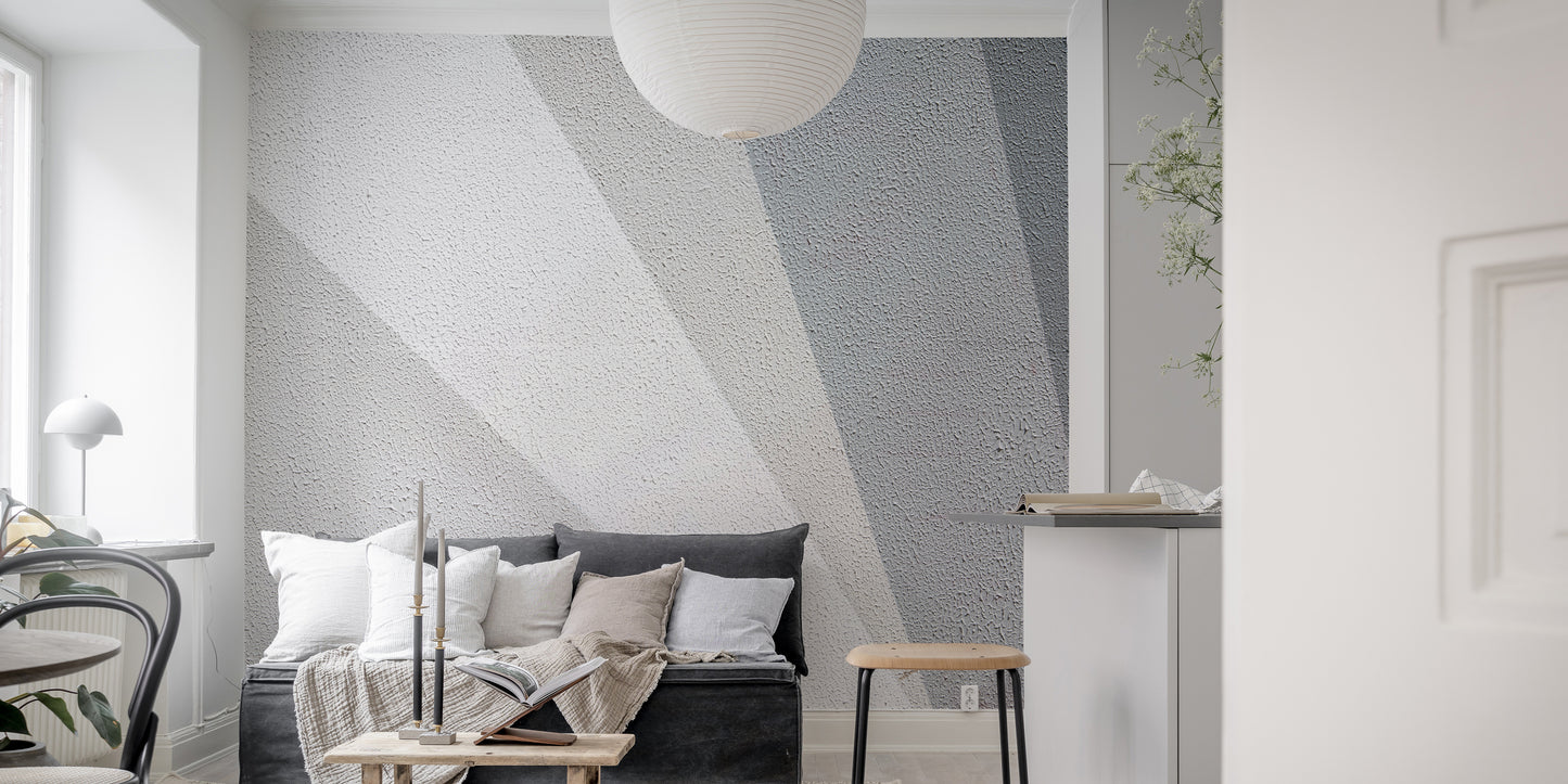 Artistic mural featuring sleek concrete impressions for walls.
