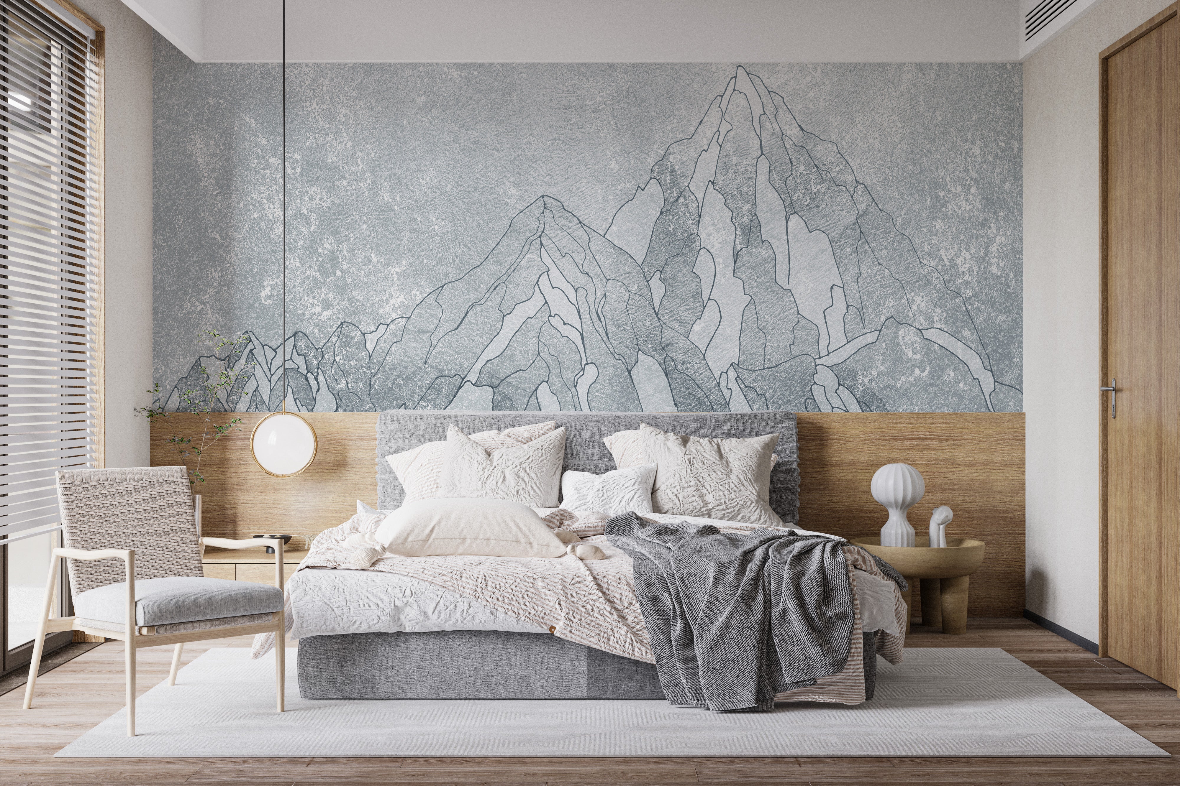 Everest mountain mural blending elegance with breathtaking views.
