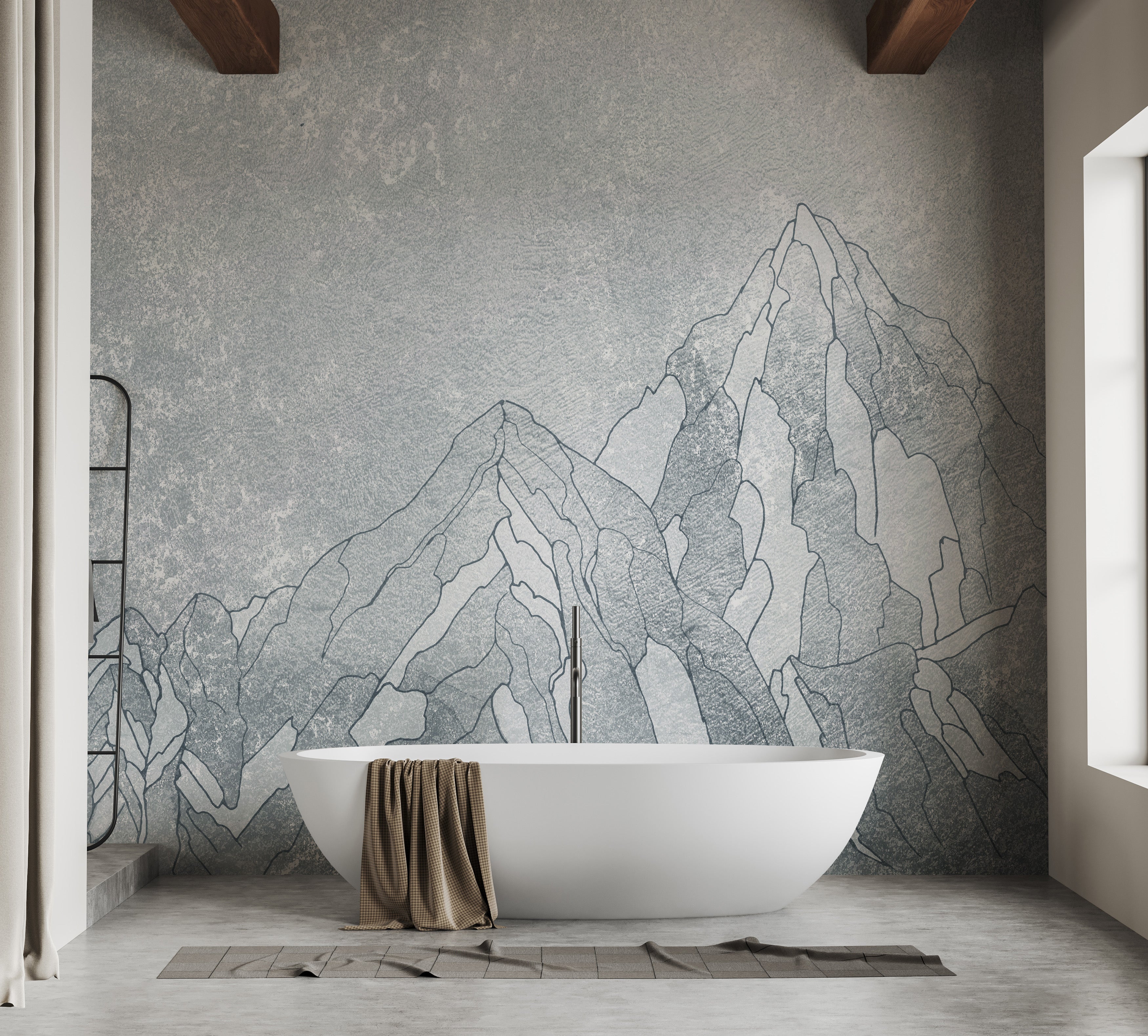 Elegant Everest mural capturing the majesty of nature's perfection.
