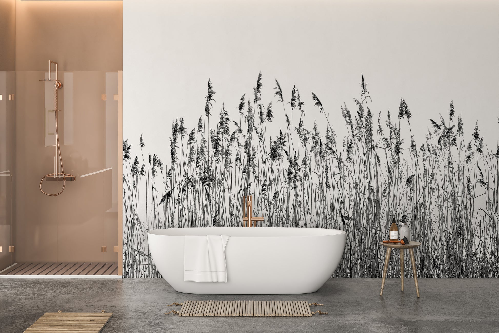 Modern mural featuring zebra vine mirage designs for sleek walls.
