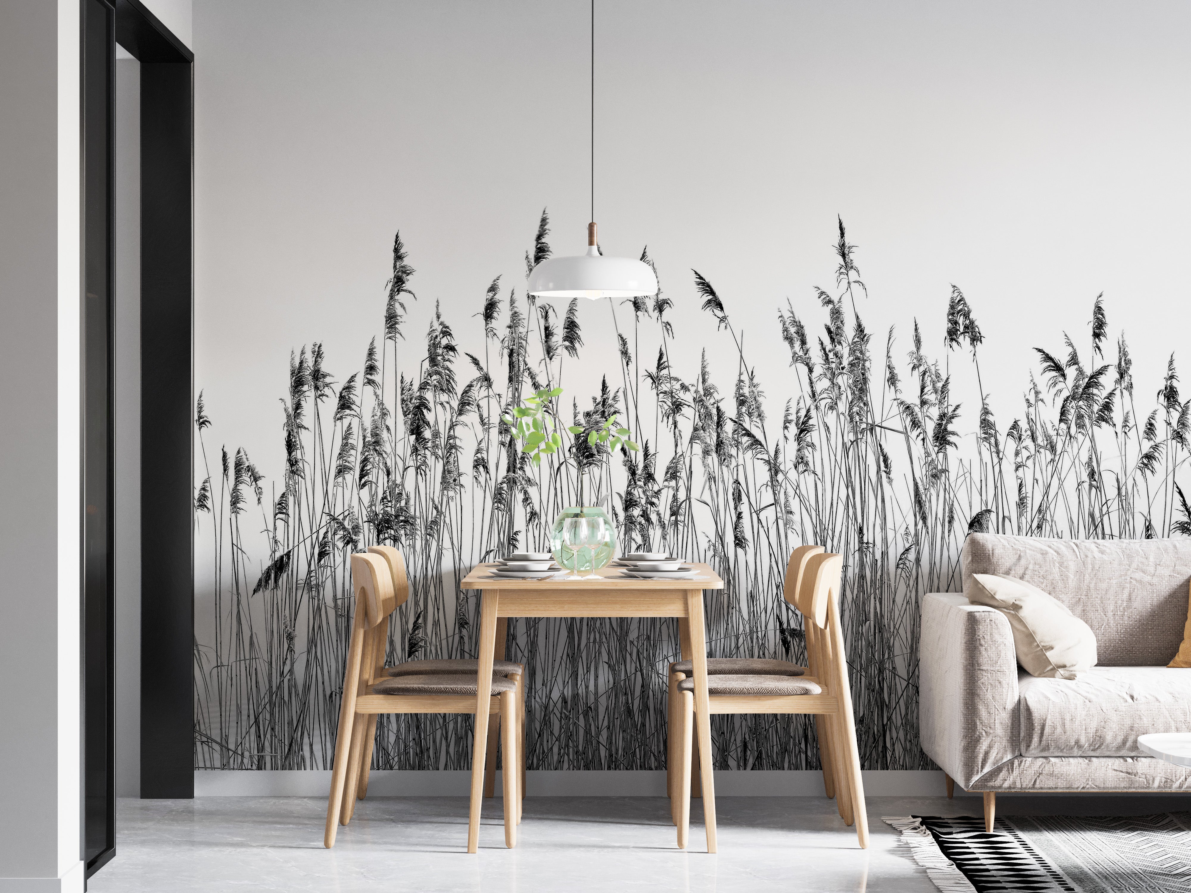 Zebra vine mirage mural with bold and natural-inspired patterns.
