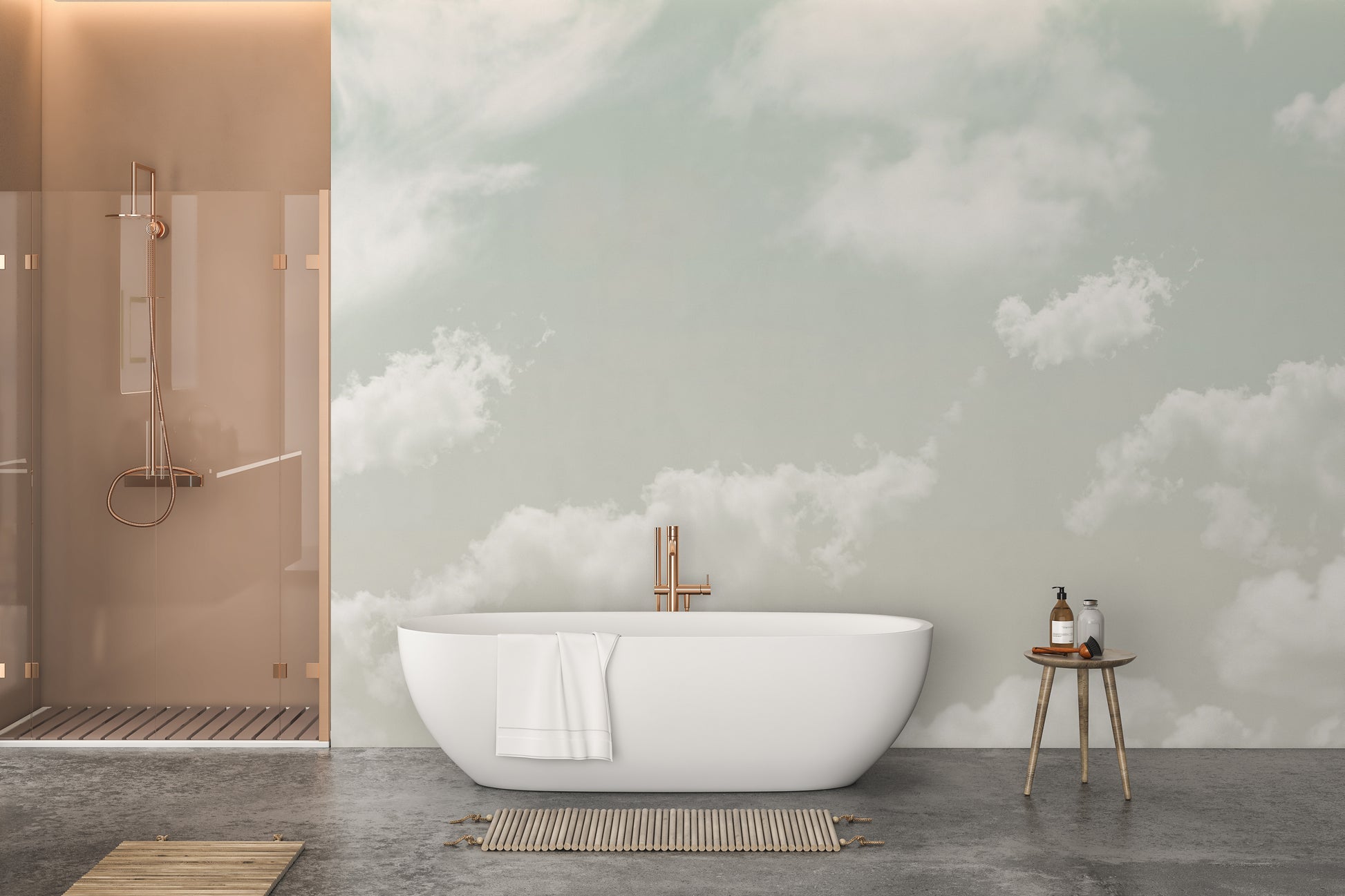 Dreamy horizons mural for serene and elegant home interiors.
