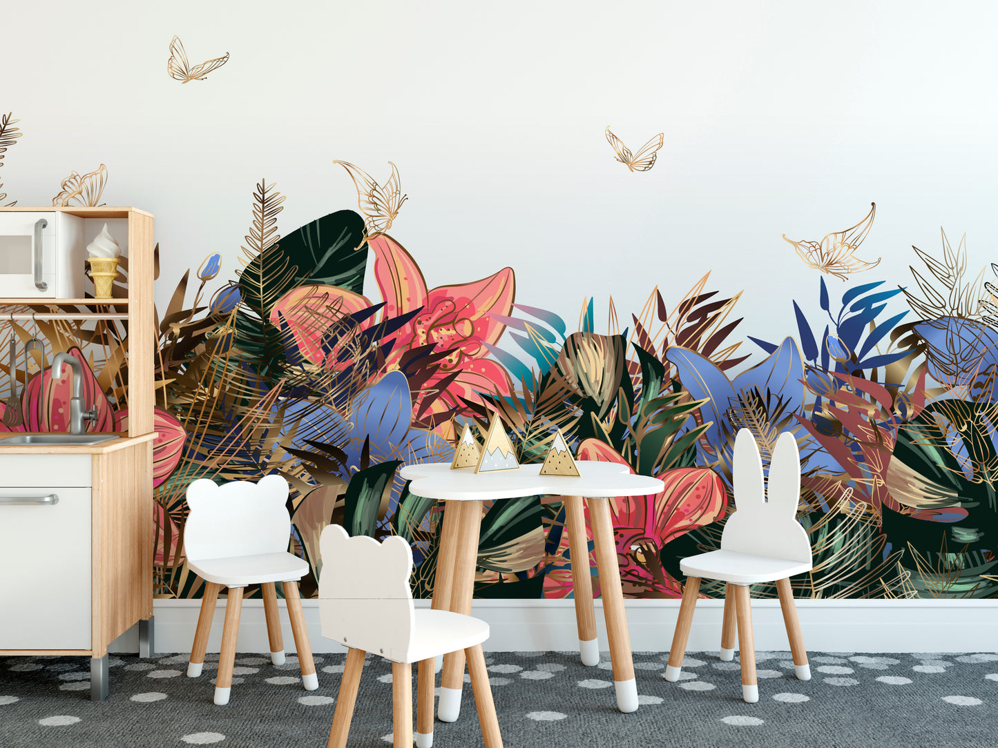 Colorful Garden Delight Wall Murals