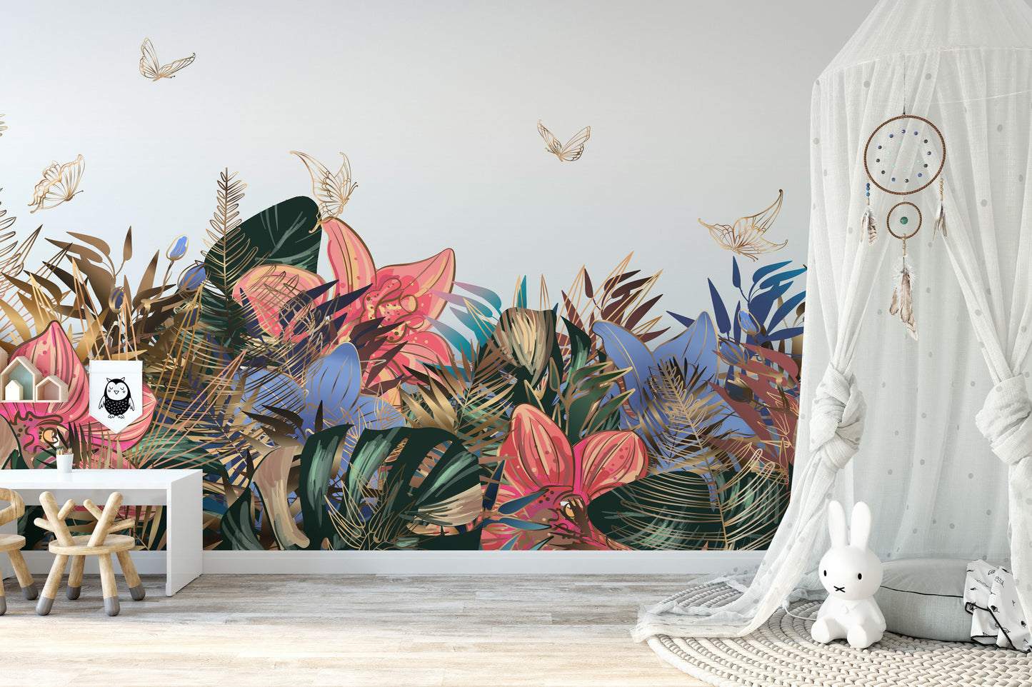 Colorful Garden Delight Wall Murals