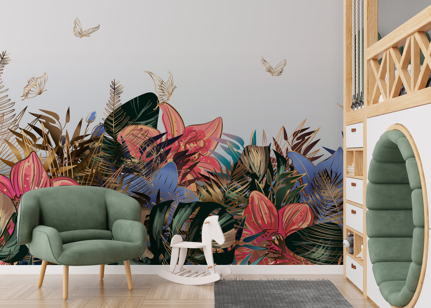 Colorful Garden Delight Wall Murals