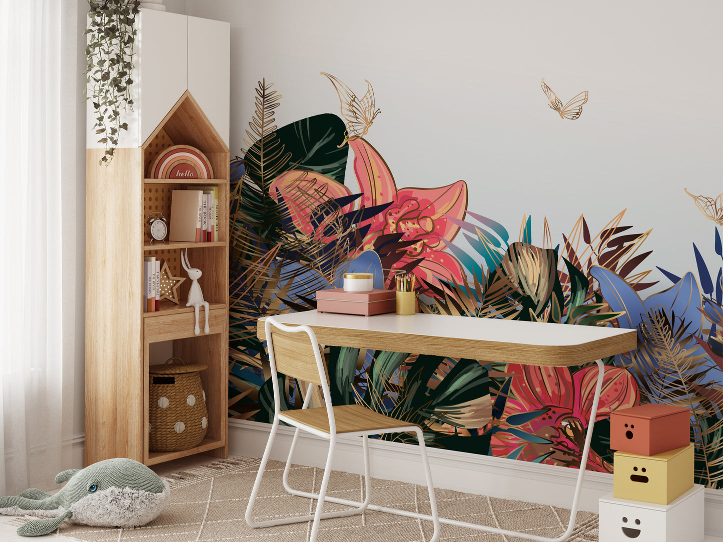 Colorful Garden Delight Wall Murals