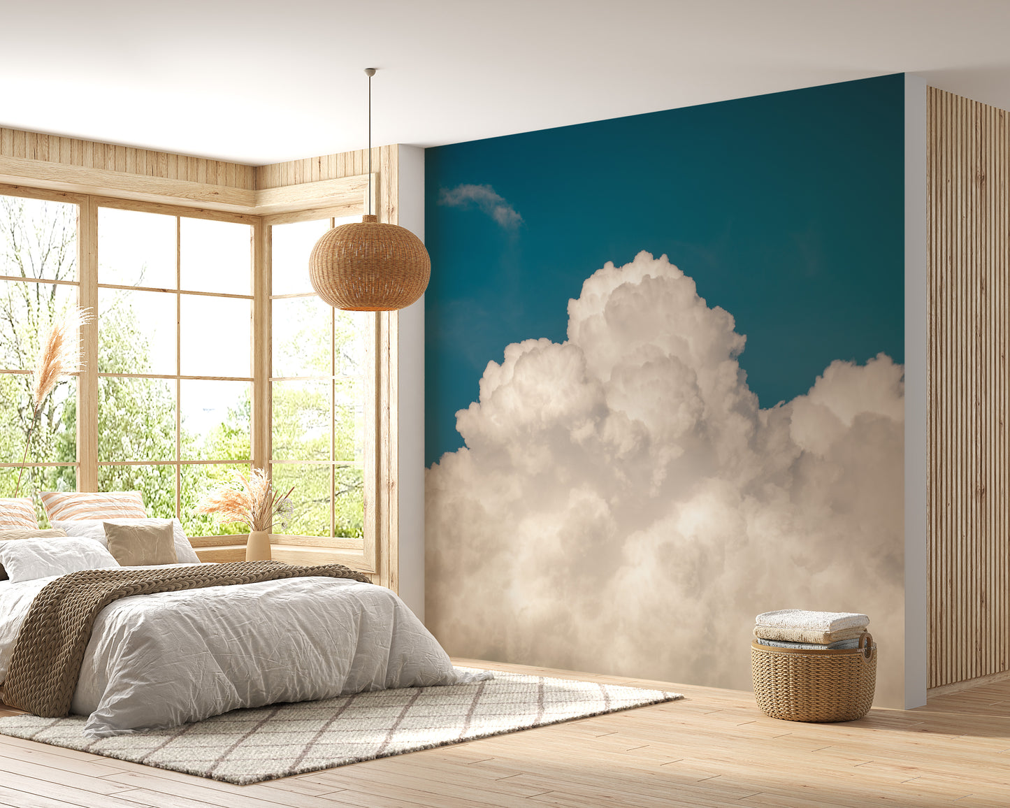 Morning Sky with Bizarre Clouds Wall Murals