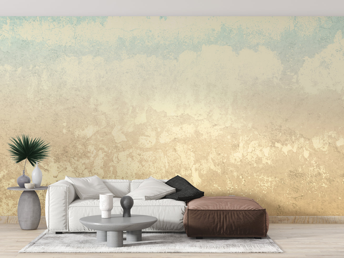 Concrete texture mural with rustic charm for modern interiors.
