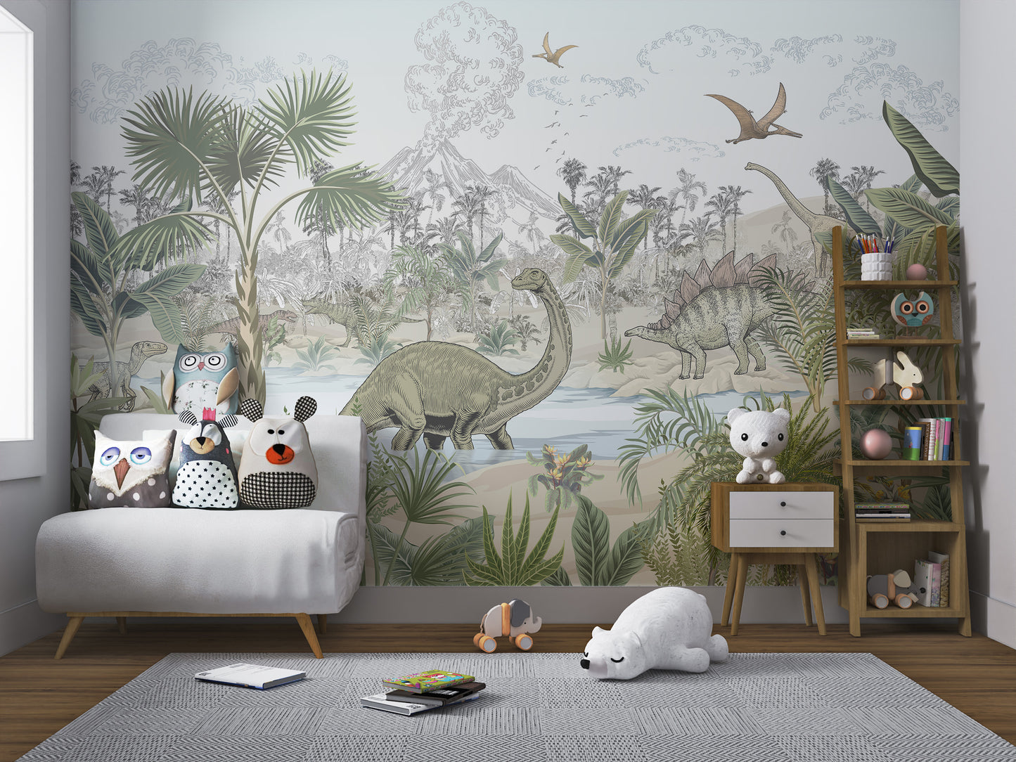 Dinosaur Adventure Wallpaper Mural