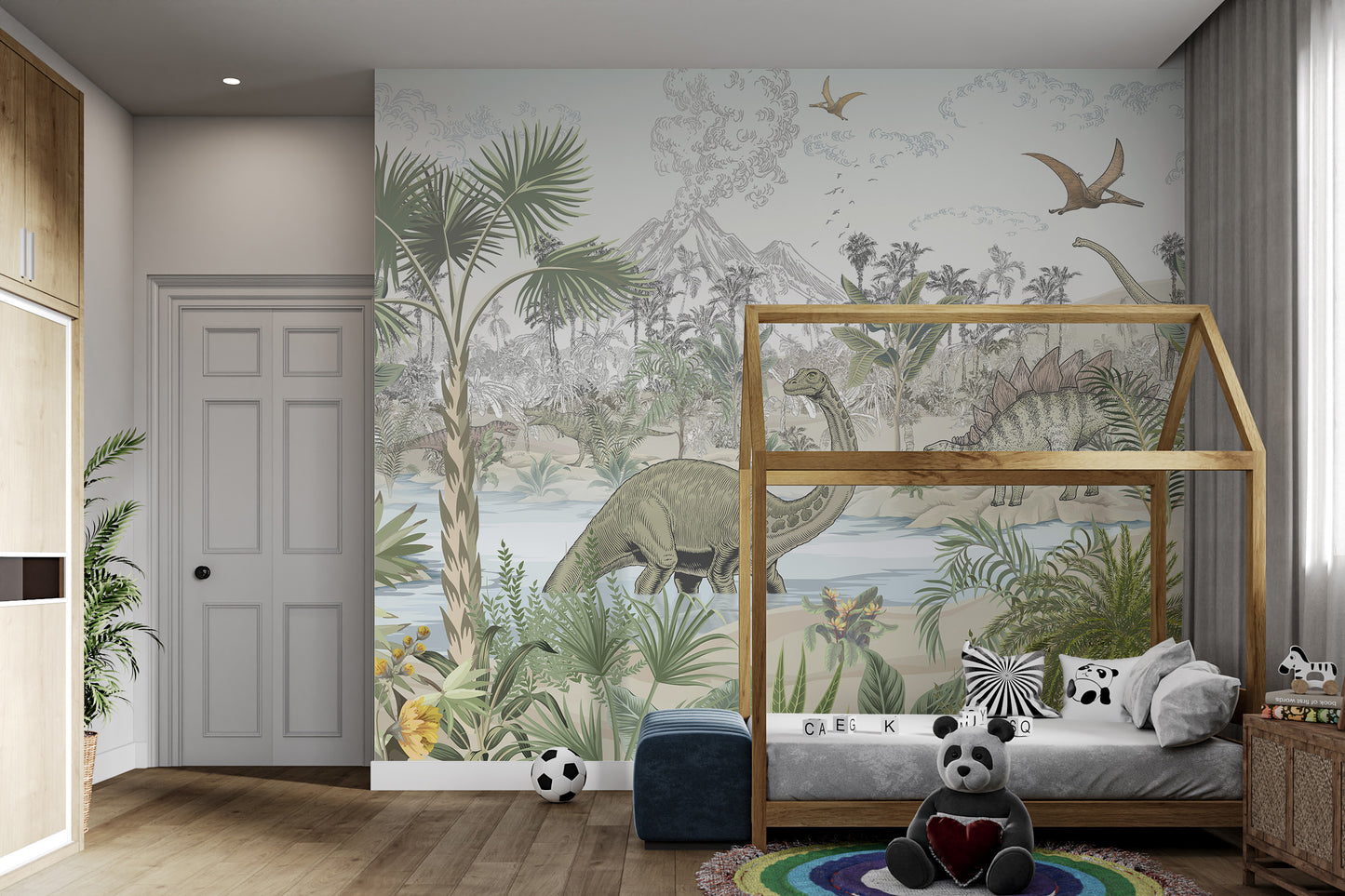 Dinosaur Adventure Wallpaper Mural