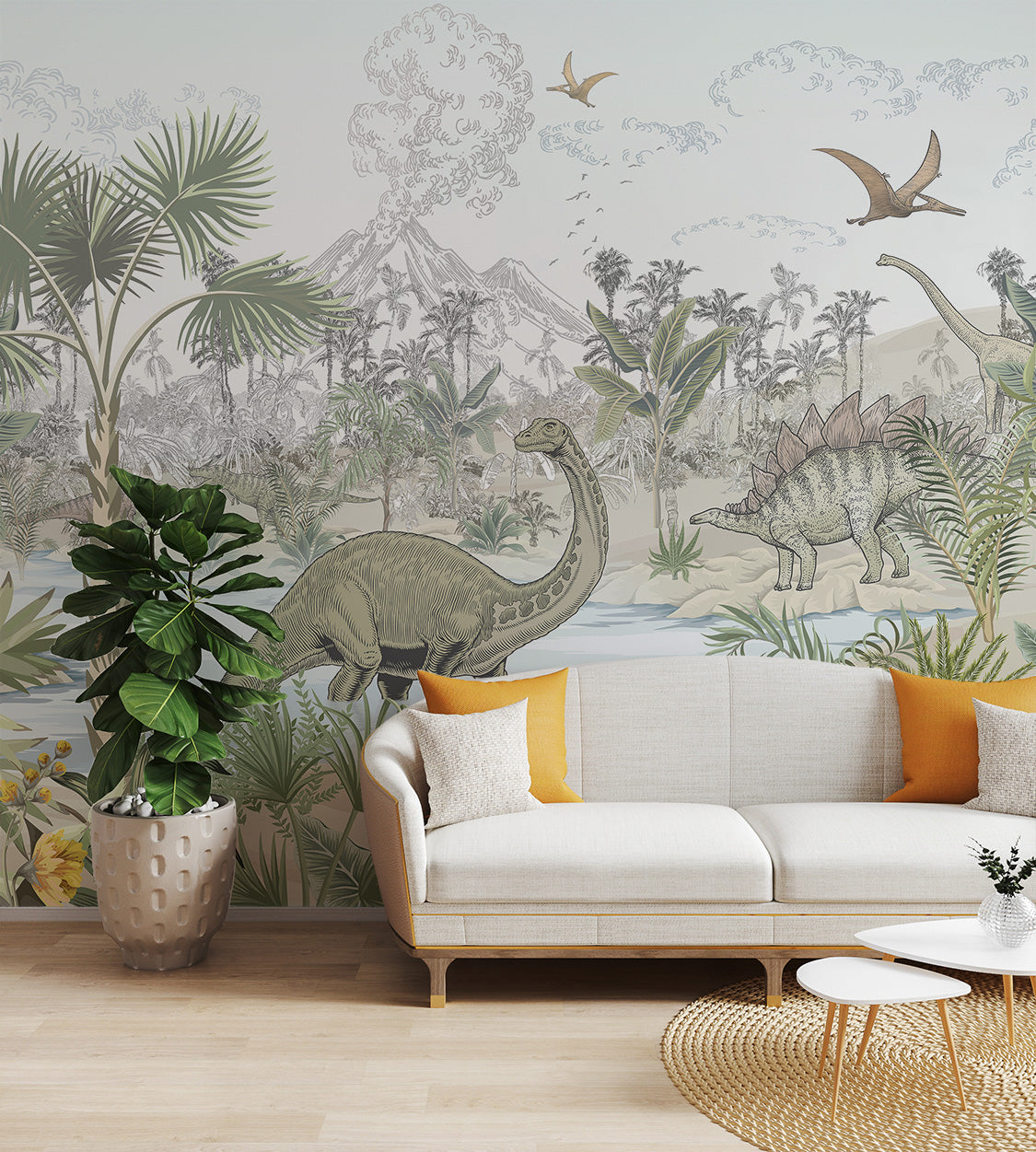 Dinosaur Adventure Wallpaper Mural