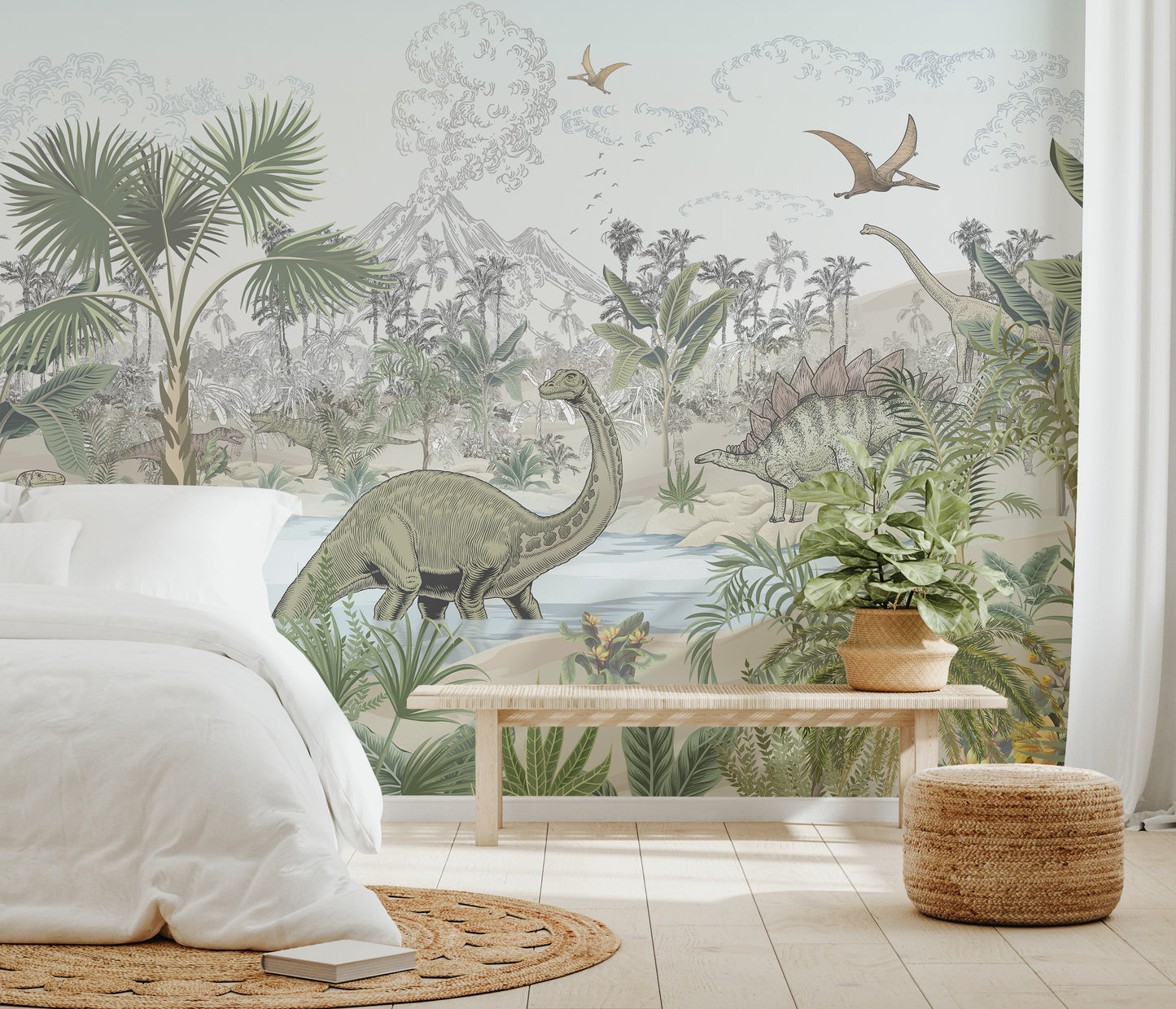 Dinosaur Adventure Wallpaper Mural