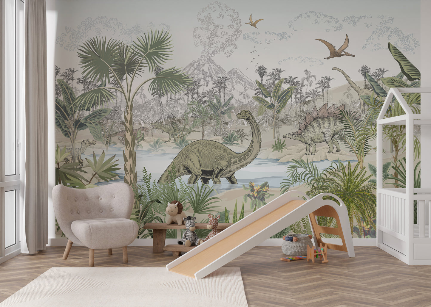 Dinosaur Adventure Wallpaper Mural