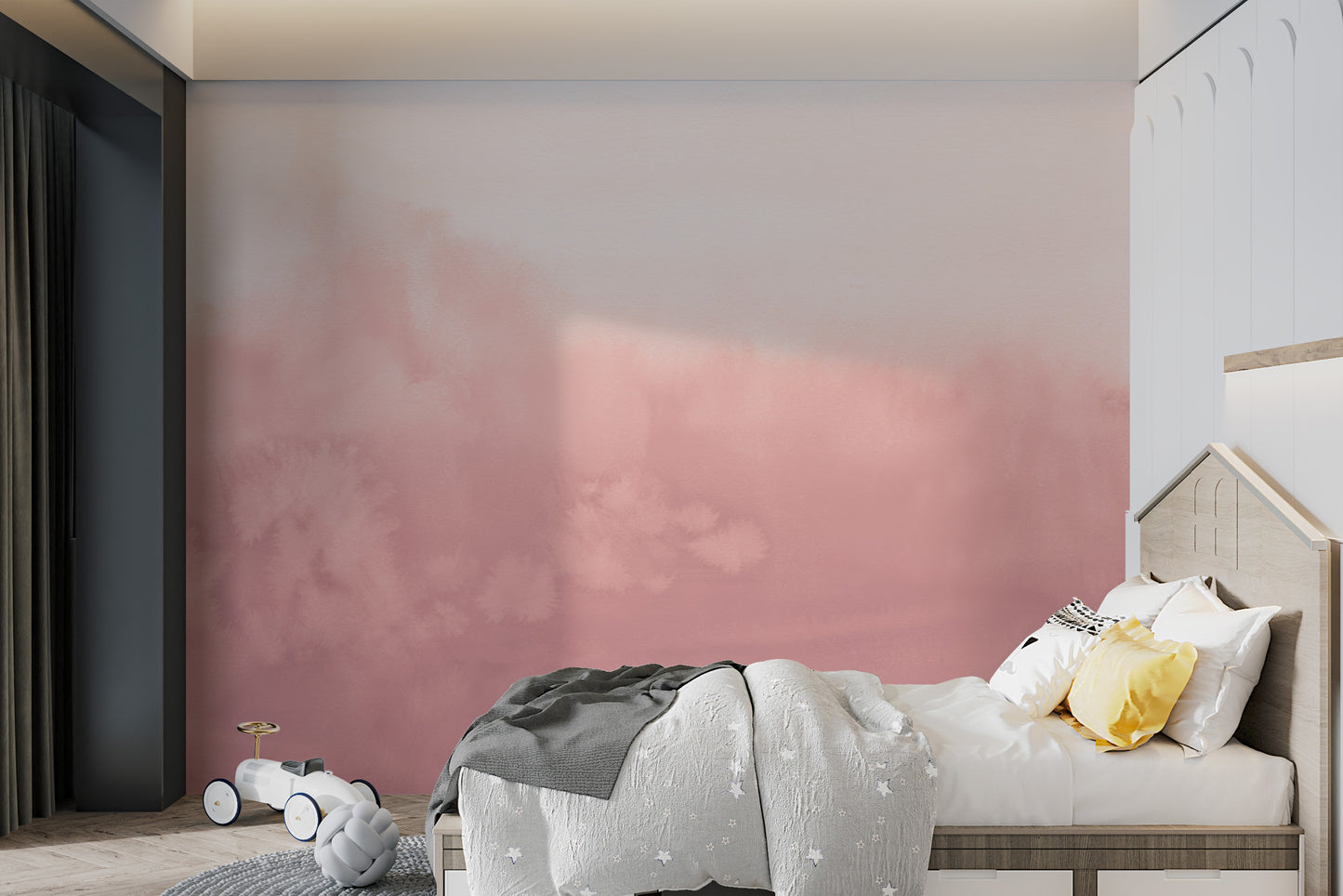 Watercolor Ombre Pink Wallpaper