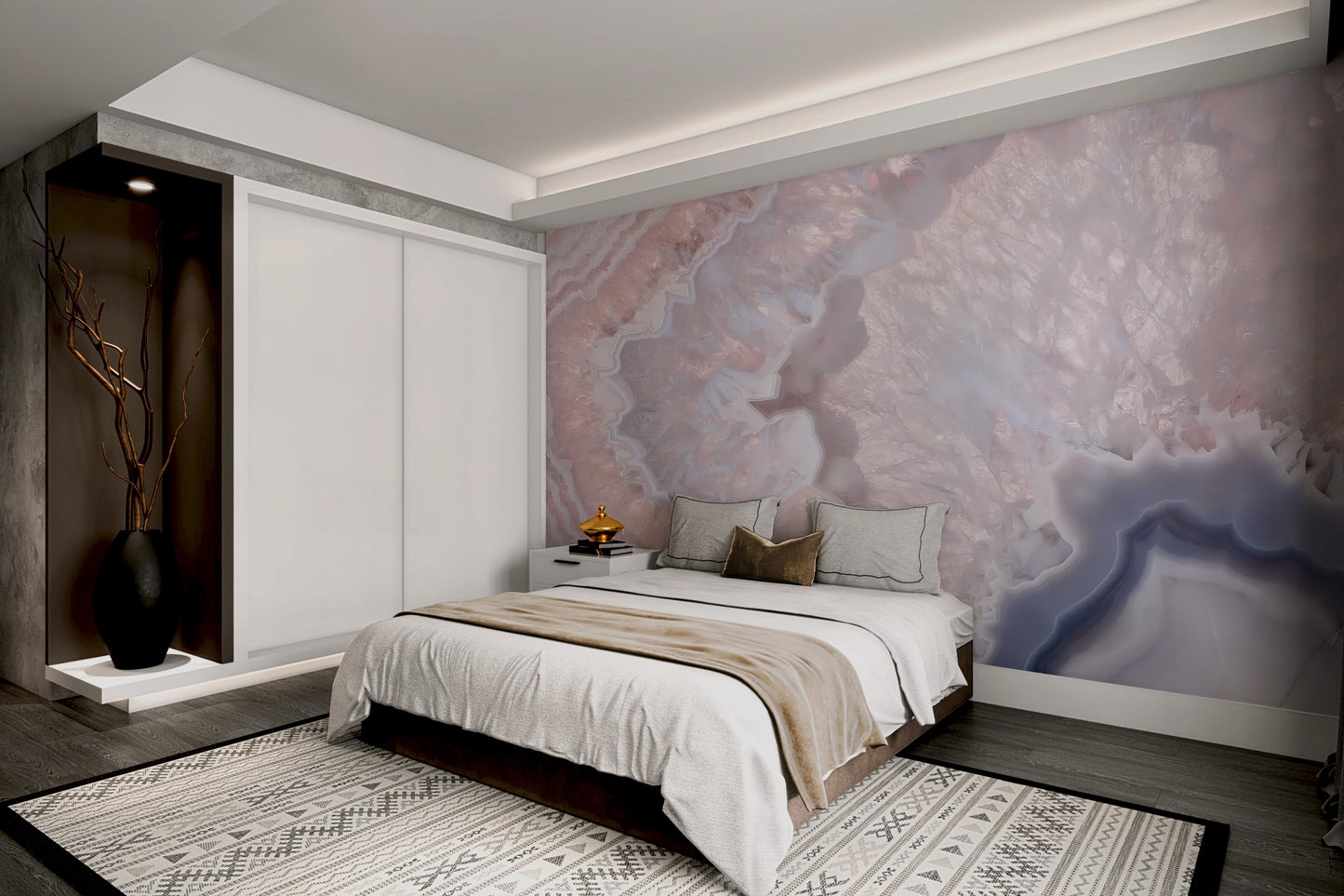 Blush Crystal Wallpaper Mural