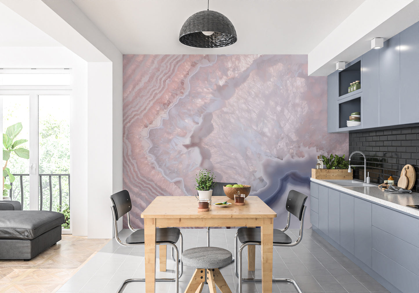 Blush Crystal Wallpaper Mural