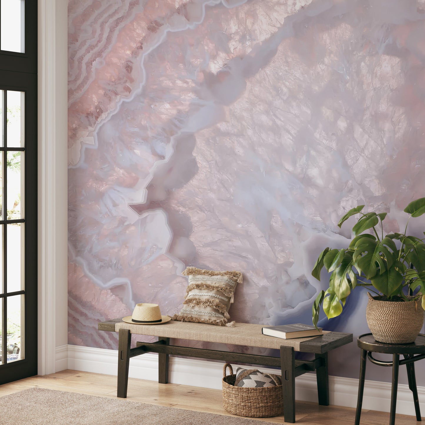 Blush Crystal Wallpaper Mural