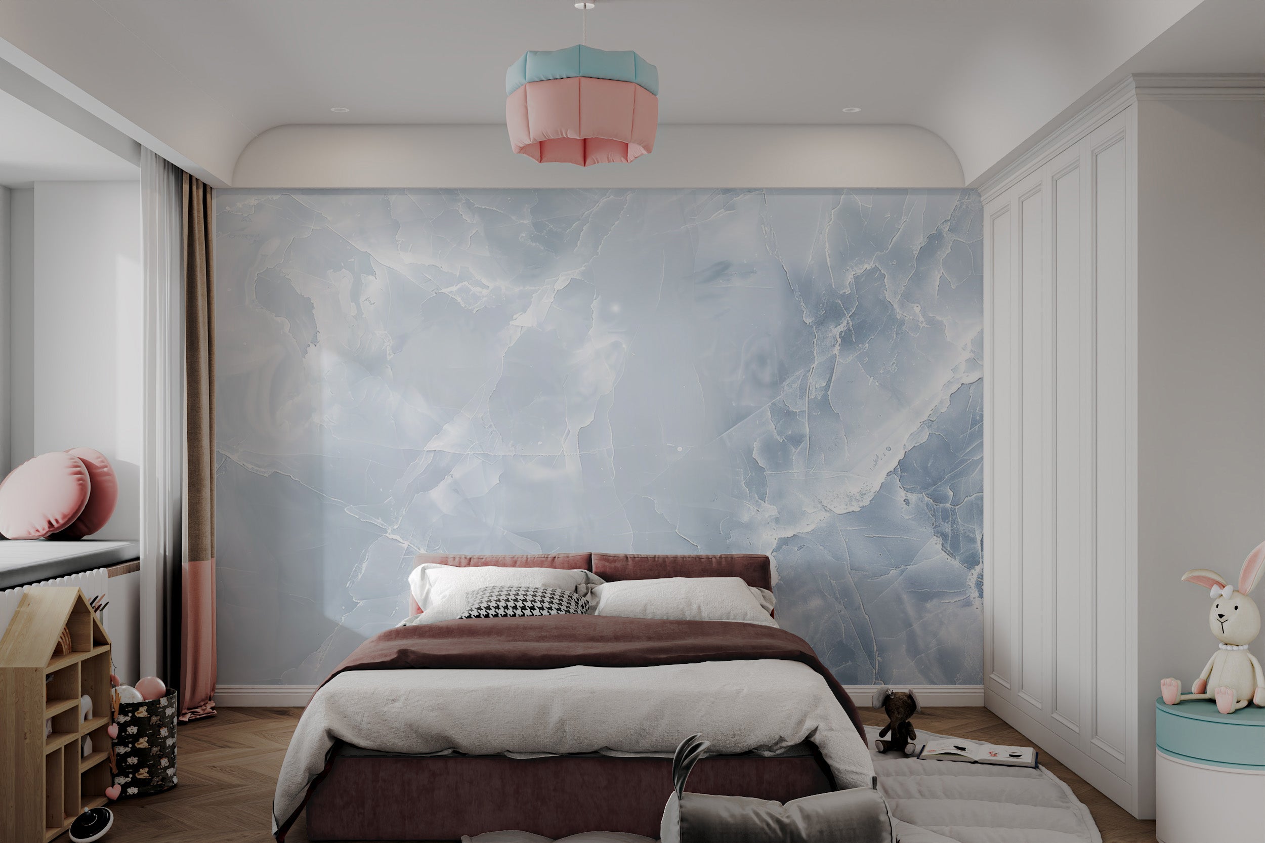 Blue Marble Texture Wallpaper Mural