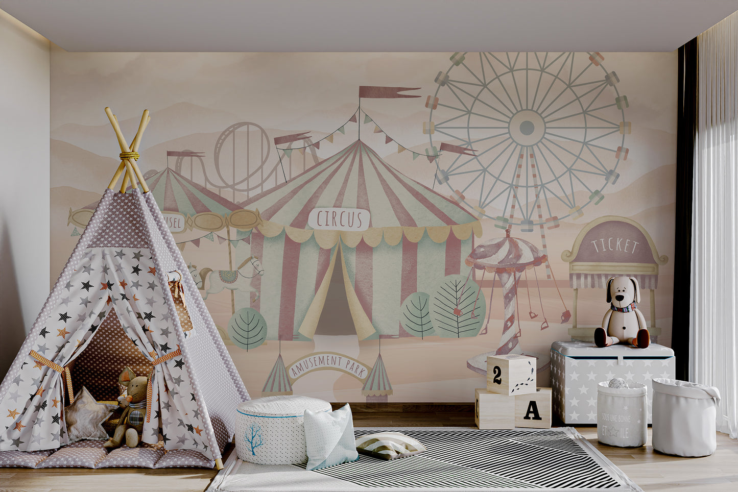 Magic Circus Wallpaper Mural