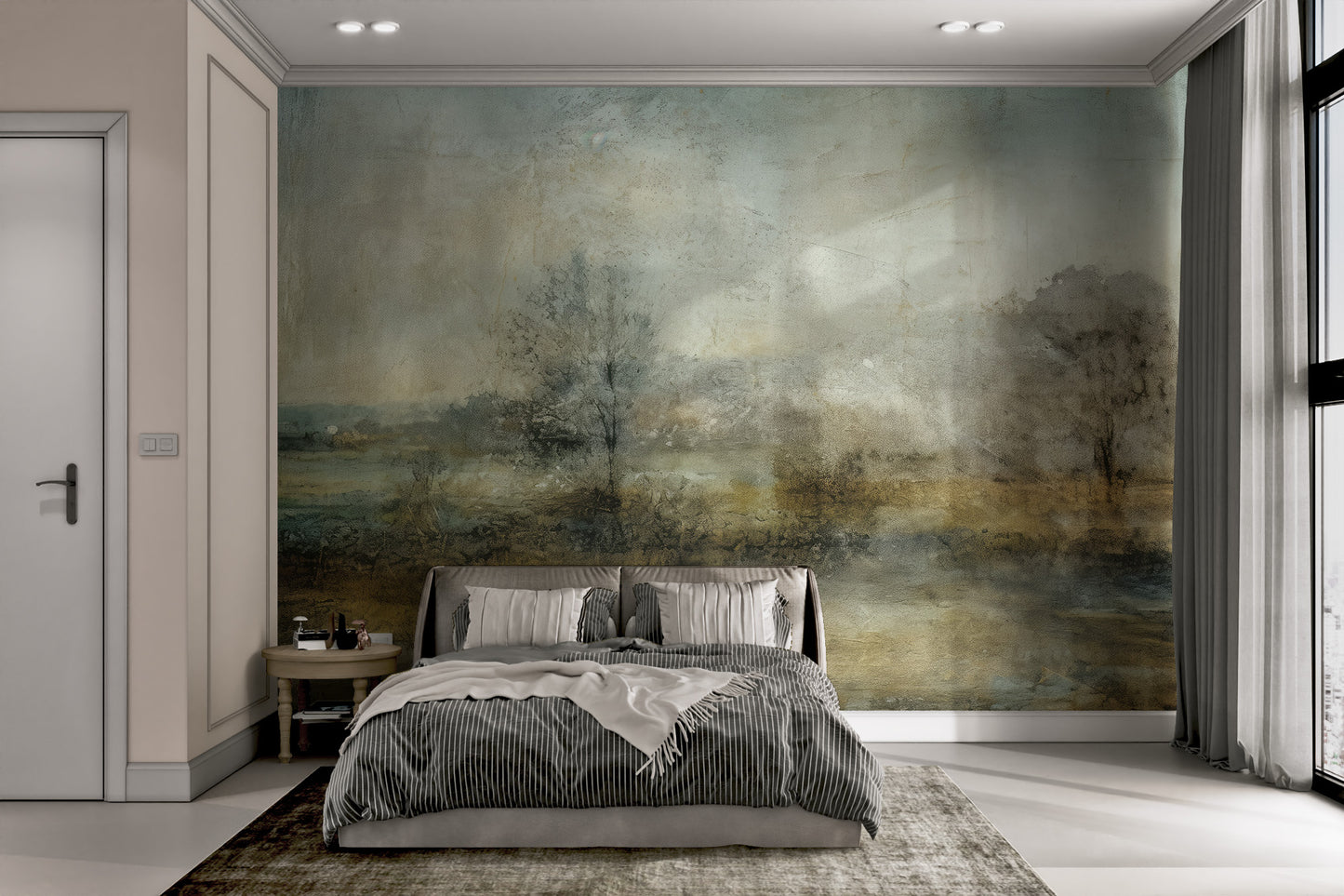 Misty Forest Walllpaper Mural