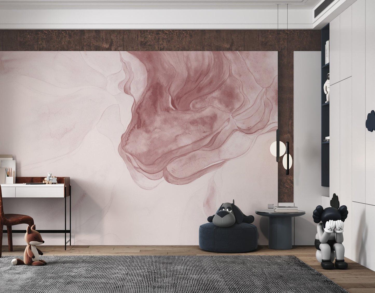 Soft Pink Pattern Wallpaper Mural