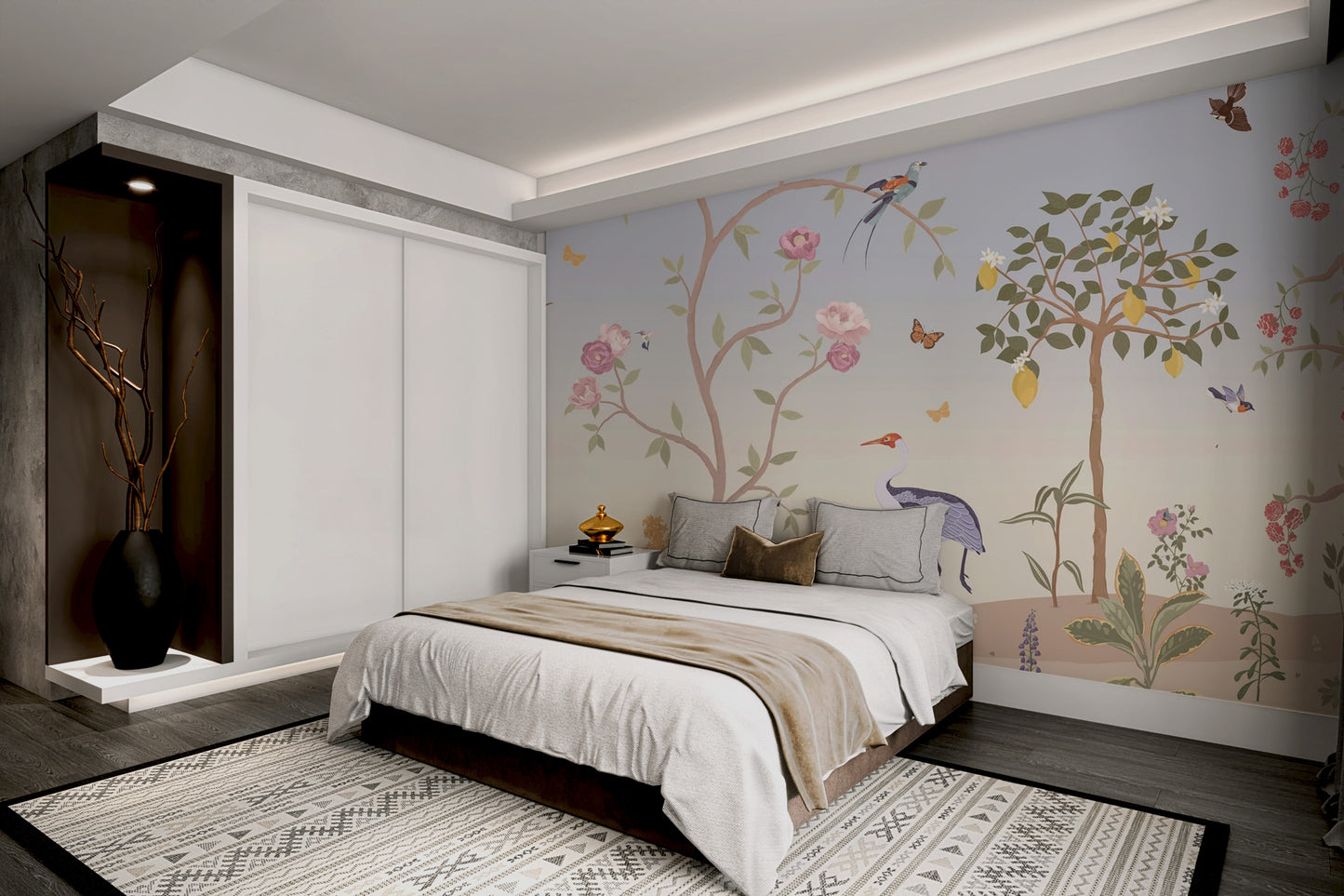 Chinoiserie Spring Garden Wallpaper Mural