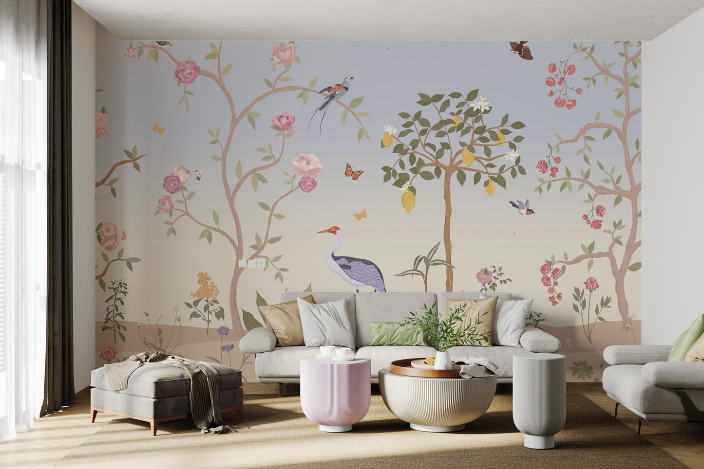 Chinoiserie Spring Garden Wallpaper Mural